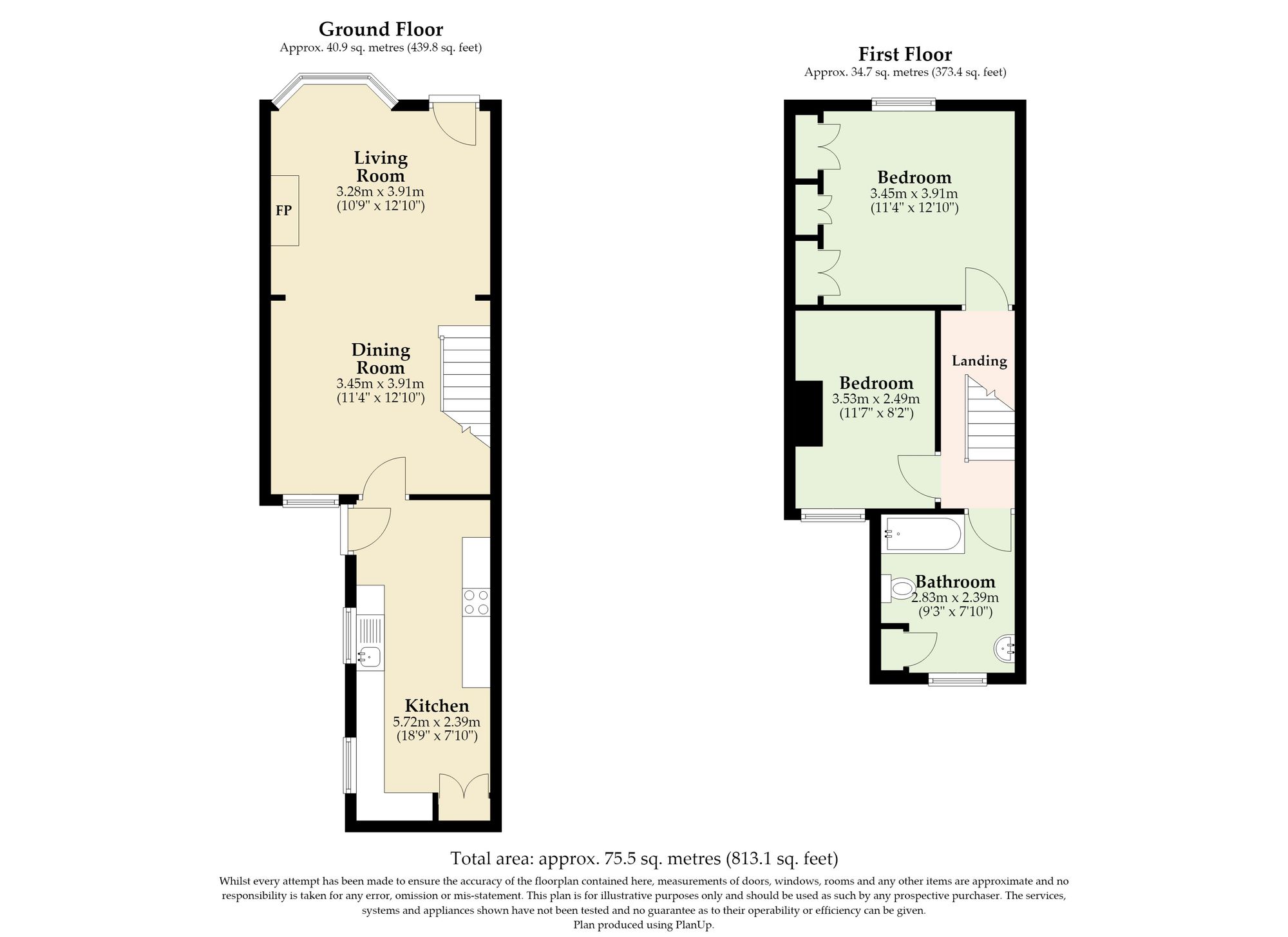 9 Oaklands Terrace, Lowestoft floorplan