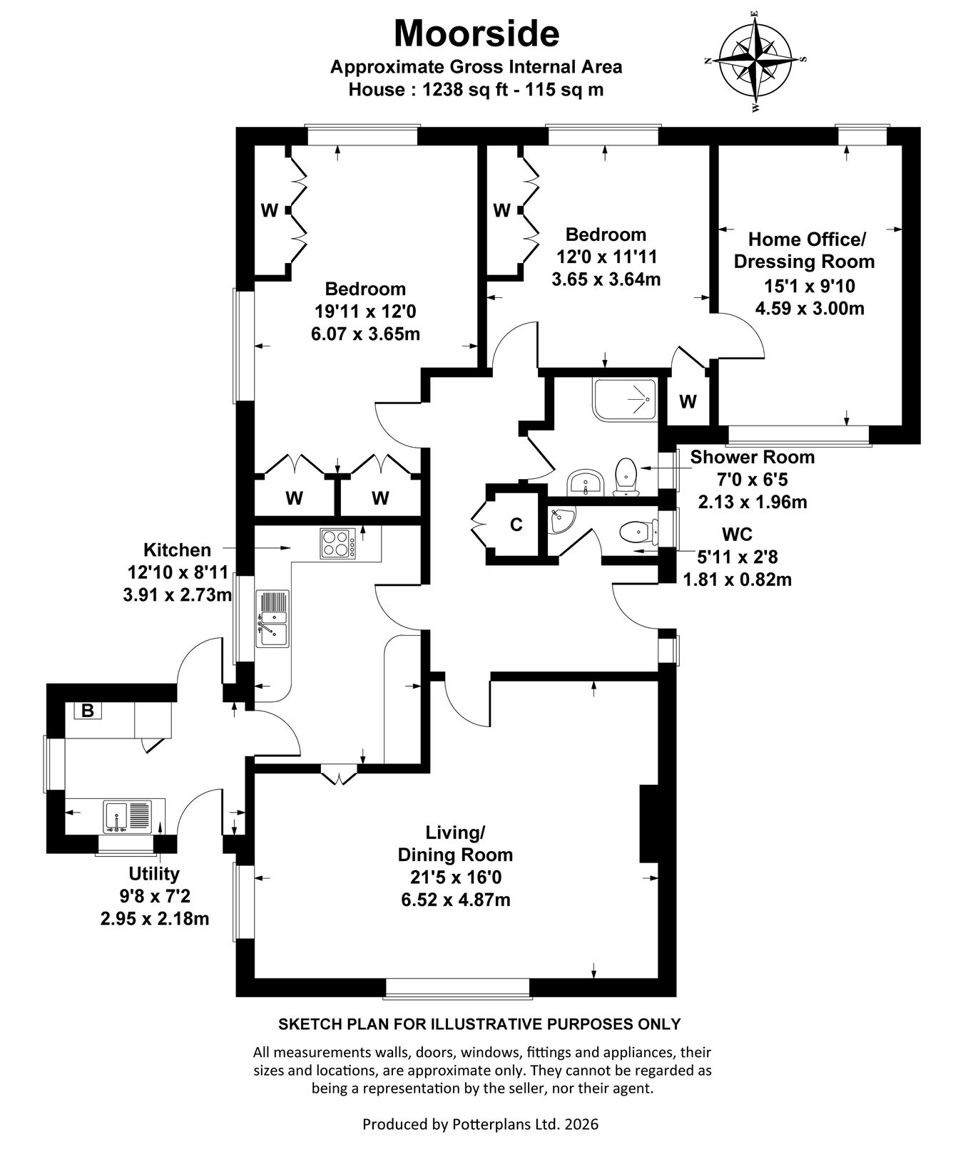 Moorside, Newcourt Road, Cheltenham floorplan