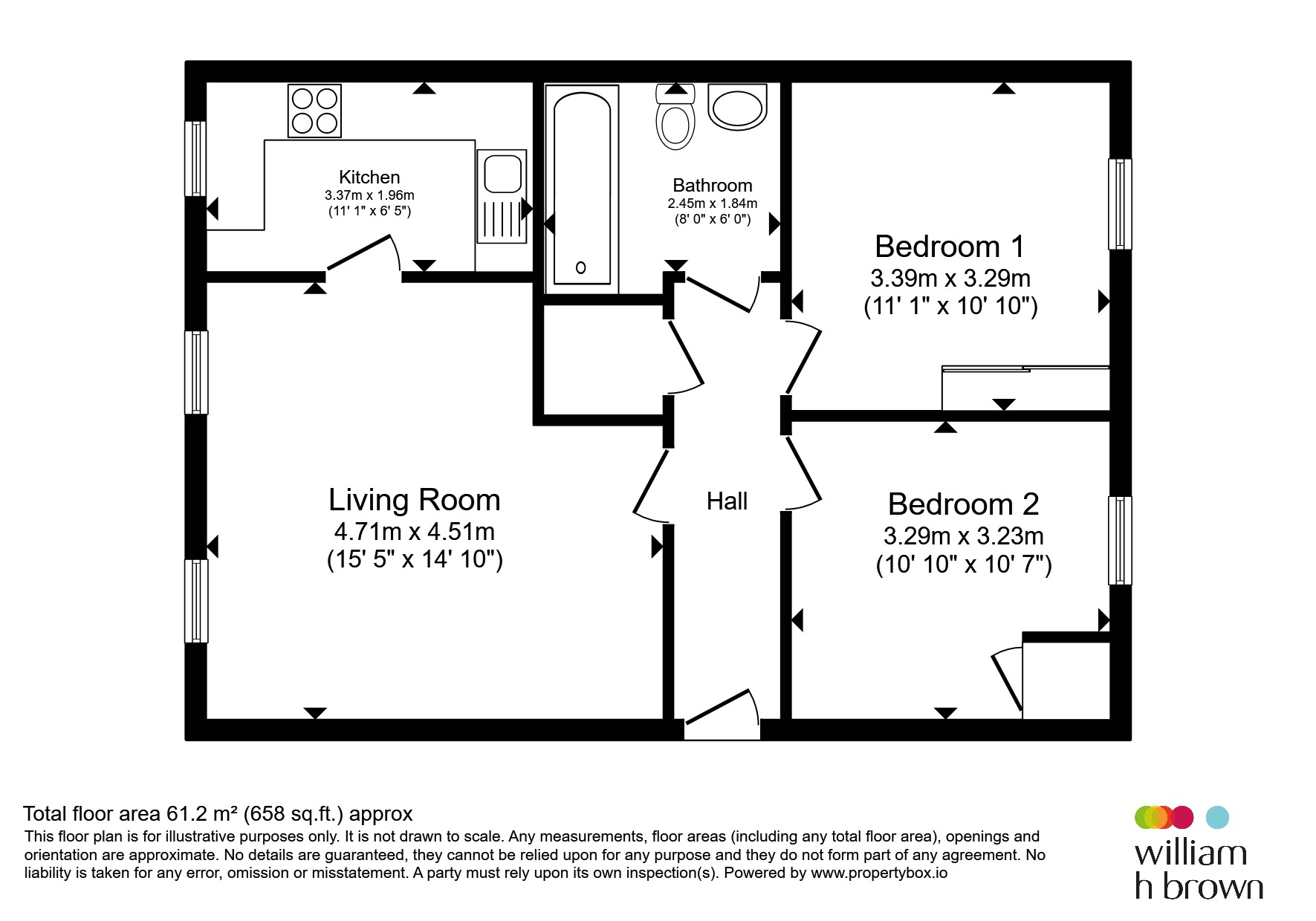 Flat 4, Shipton House, Cobham Way, York floorplan