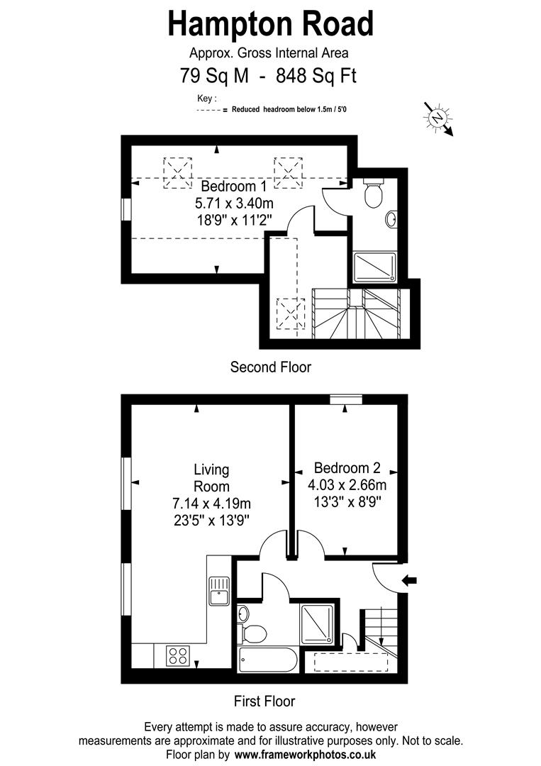 2 Bedrooms Flat for sale in Hampton Road, Twickenham TW2