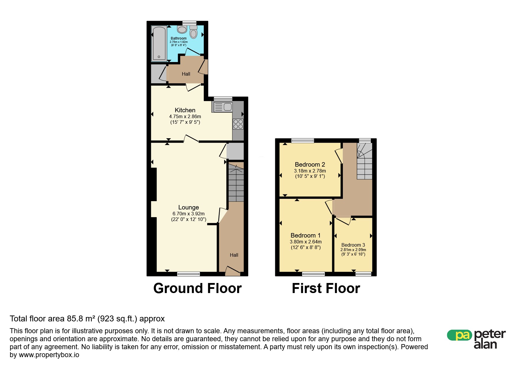 40, Yeo Street, Neath floorplan