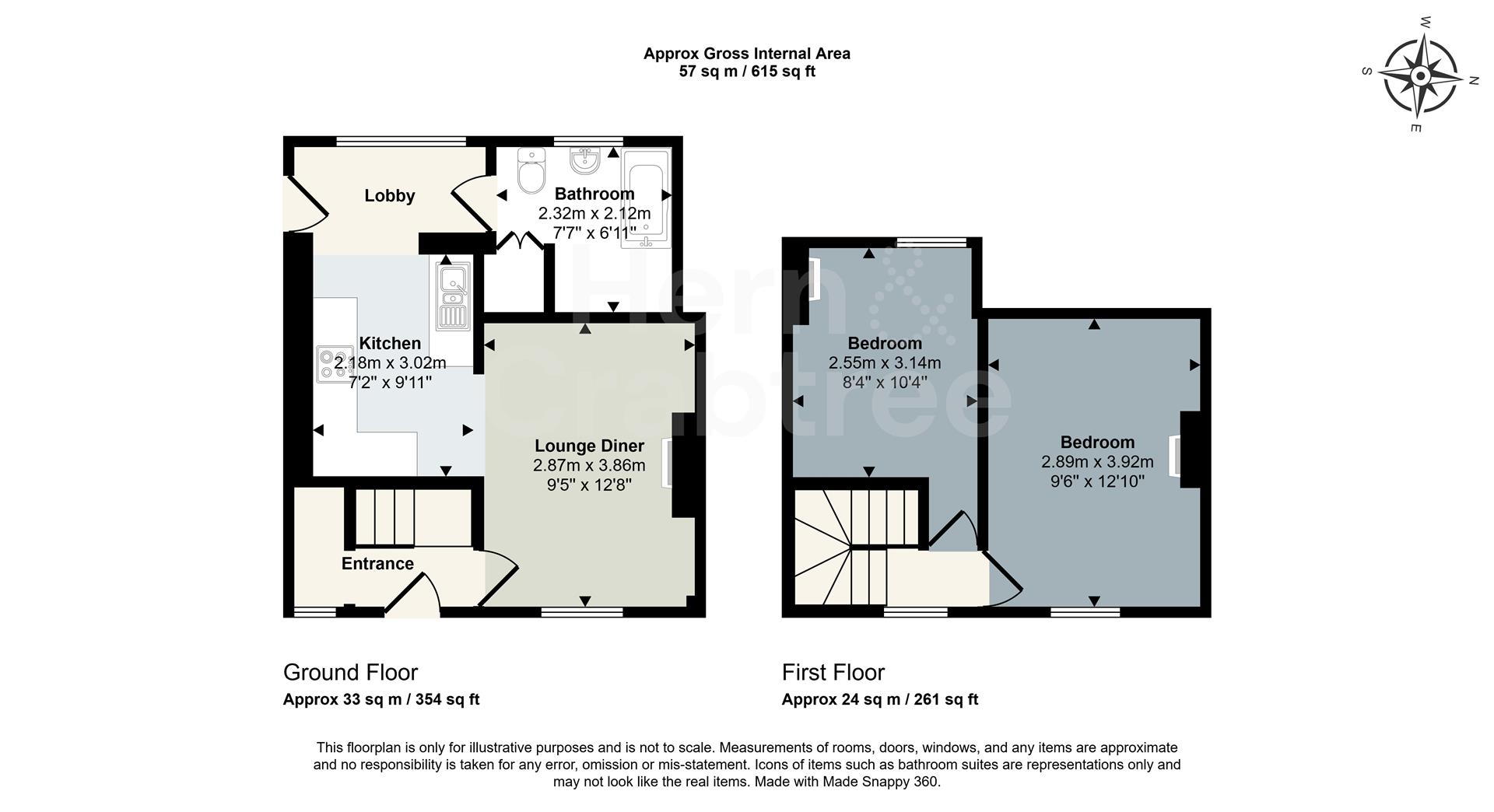 3, Gwennyth Street, Cardiff floorplan
