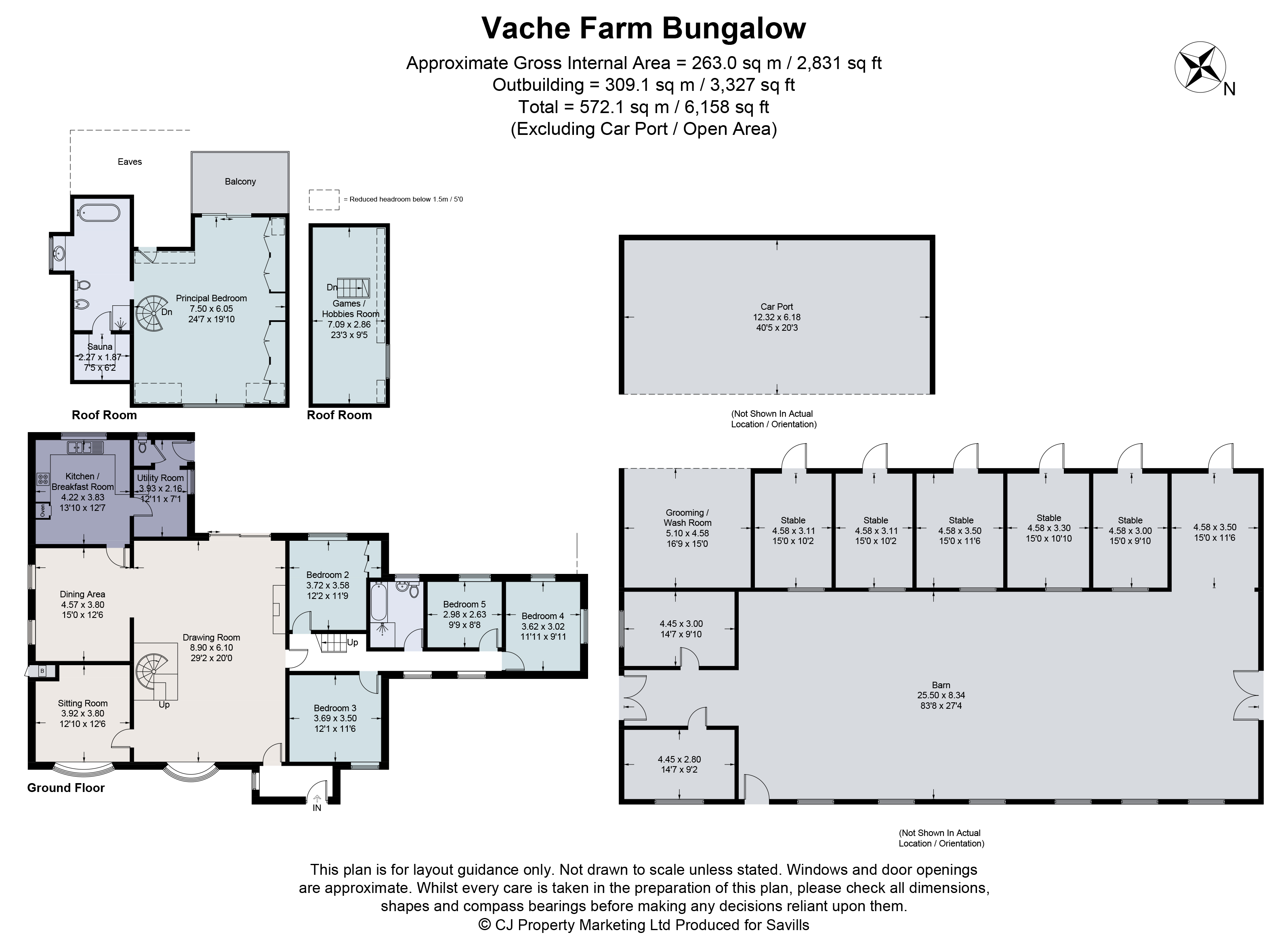 Vache Farm Bungalow,, Amersham Road, Buckinghamshire floorplan