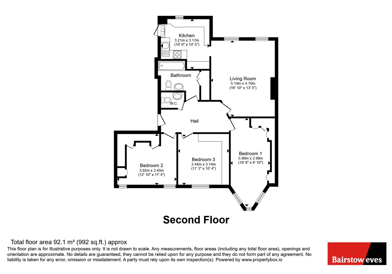 Flat 17, Bramford Court,, High Street, London floorplan