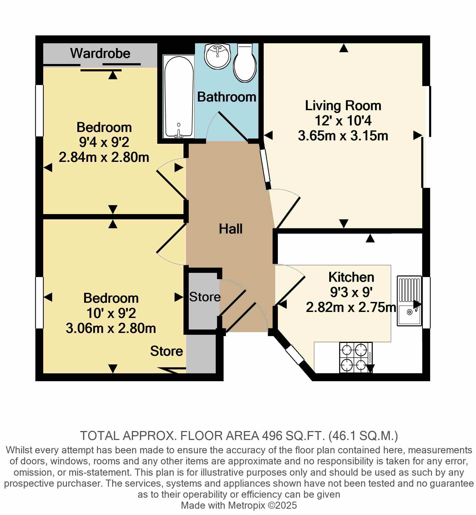 Ringsloe Court, Flat 3, The Parade, Birchington floorplan