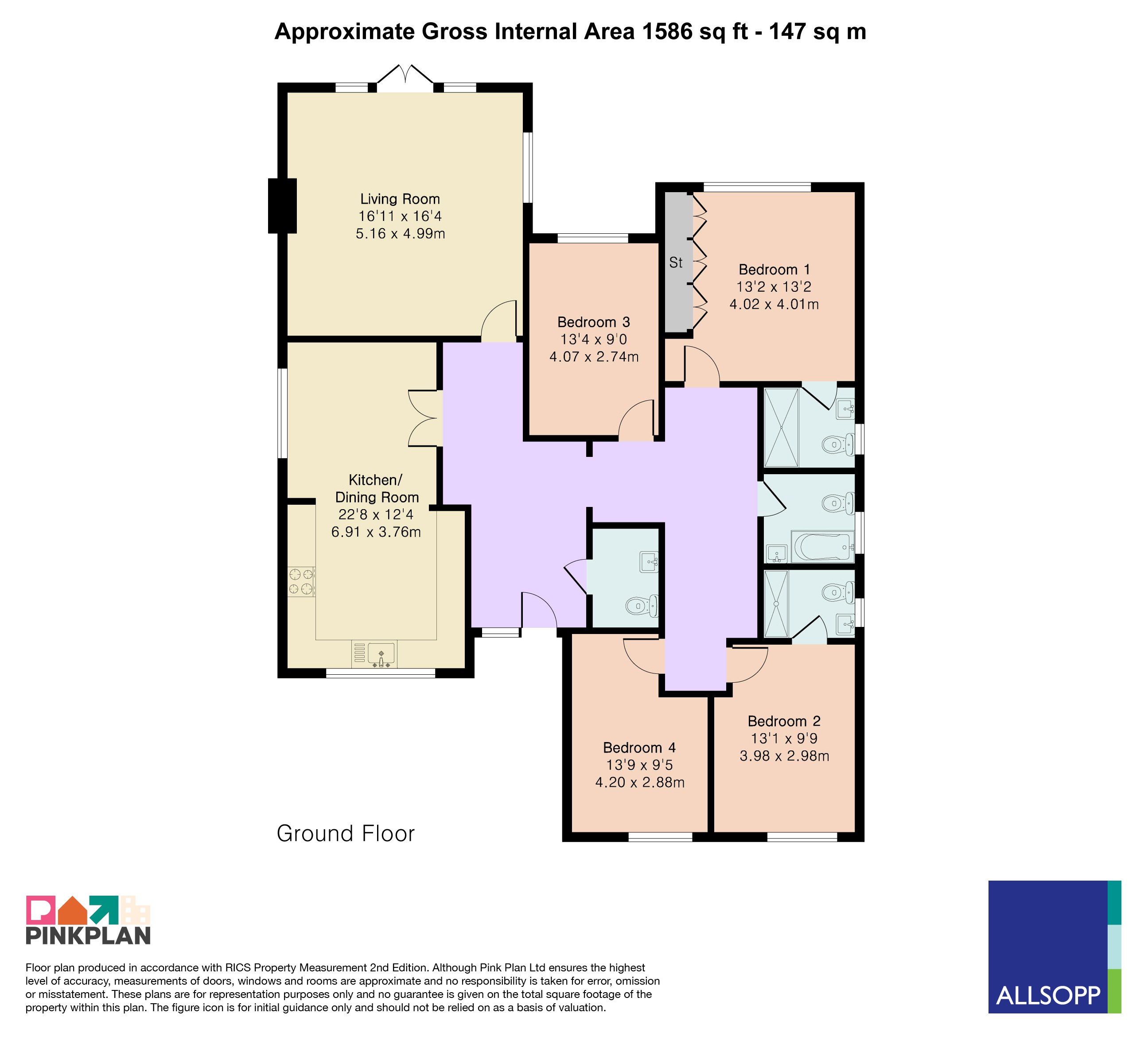 1, Woodland Place, Redbourn floorplan