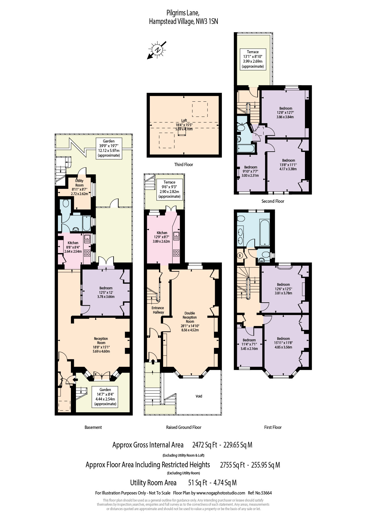 32, Pilgrims Lane, London floorplan