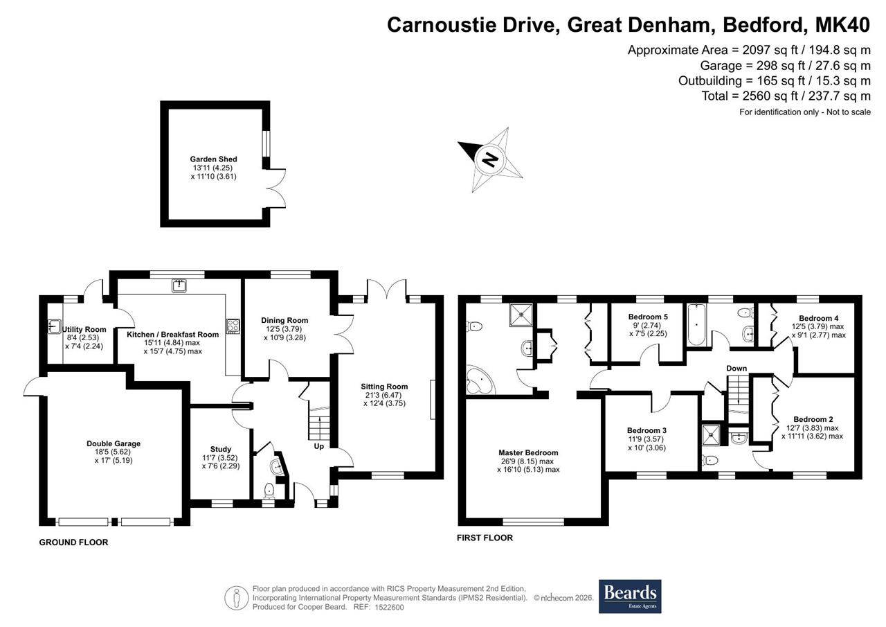 6, Carnoustie Drive, Great Denham floorplan