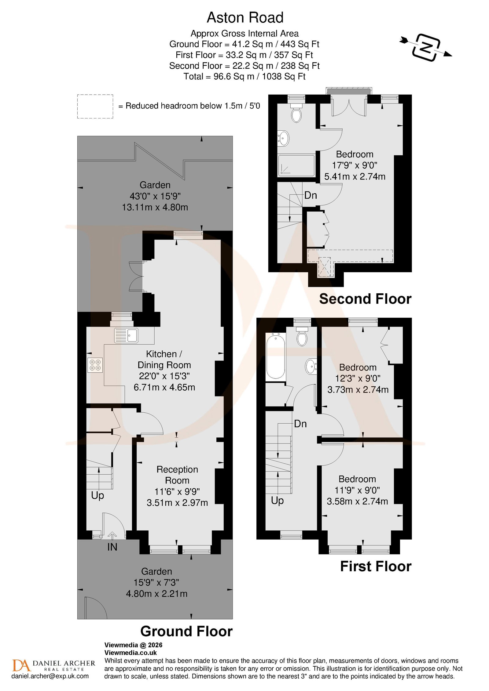 14, Aston Road, London floorplan
