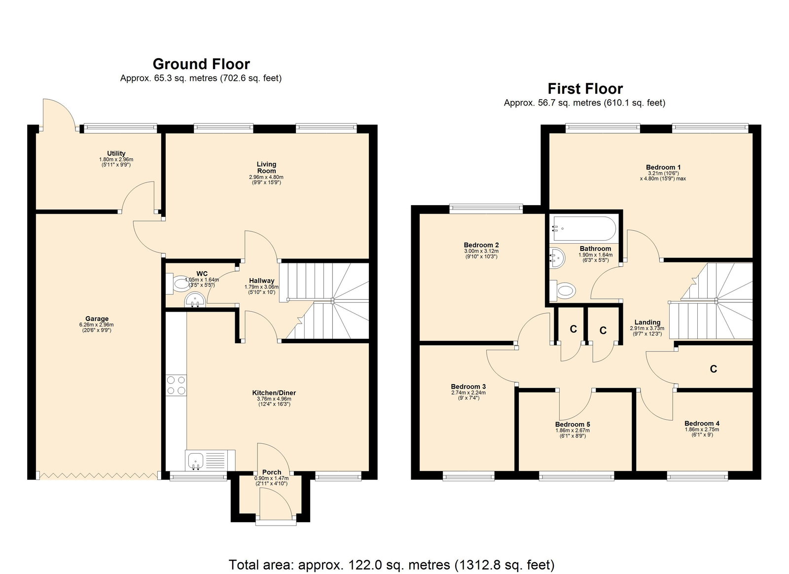 97, Brierfield, Skelmersdale floorplan