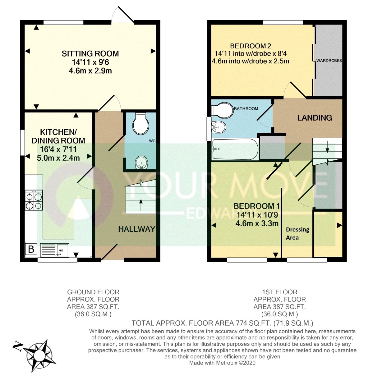 2, Sampson Close, Sidmouth floorplan