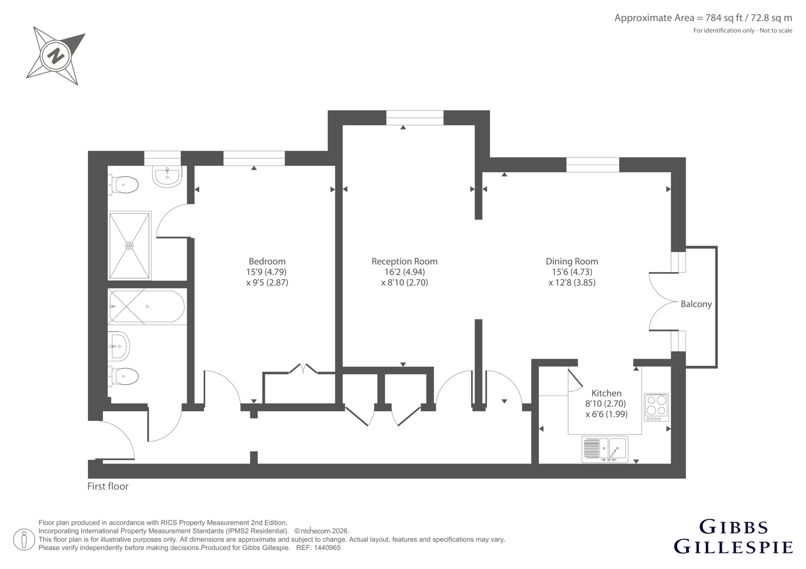 Flat 7, Ridge House,, Springwell Lane, Rickmansworth floorplan
