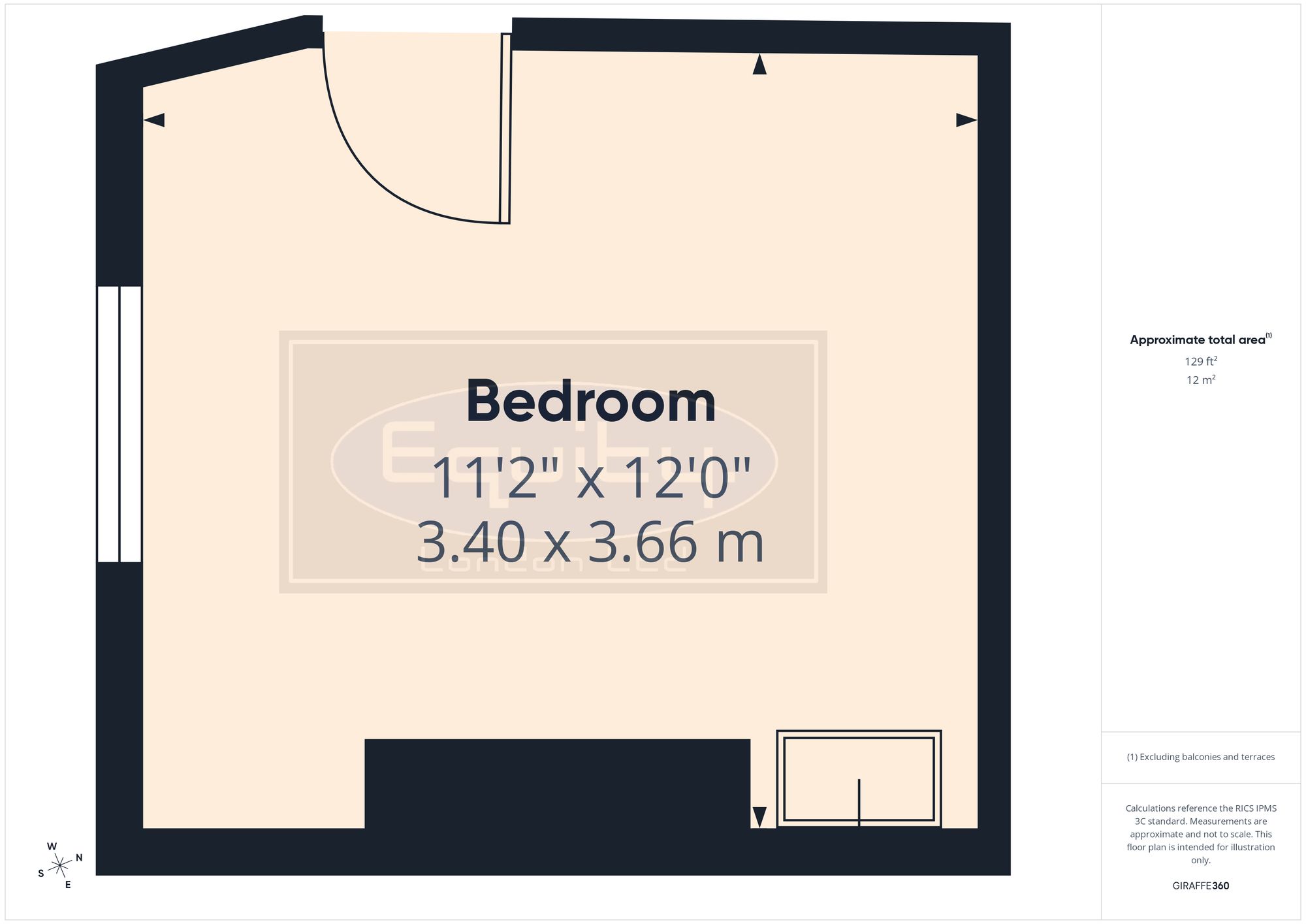 Room 3 8 Scotts Terrace, Chatham floorplan