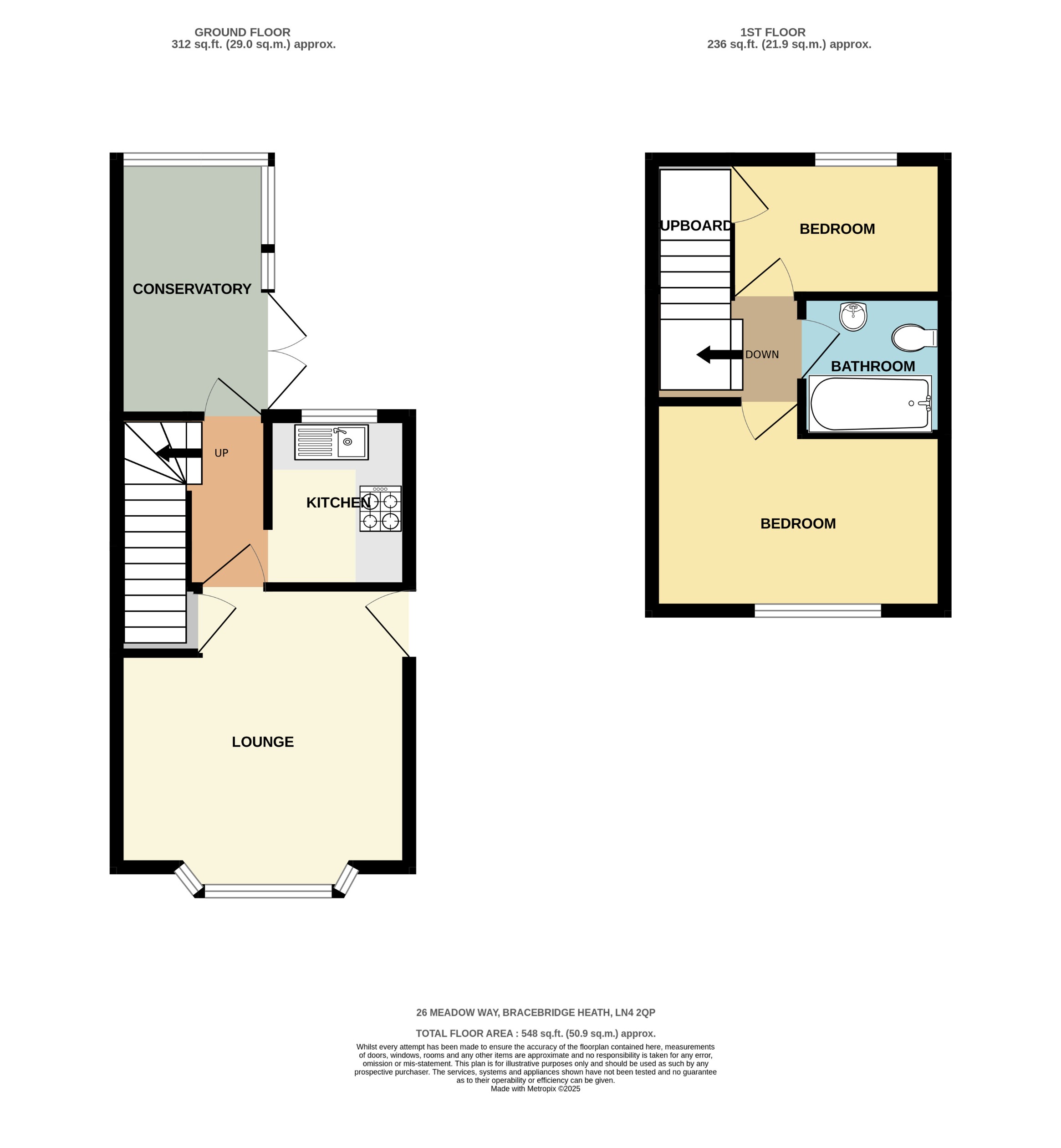 26, Meadow Way, Bracebridge Heath floorplan