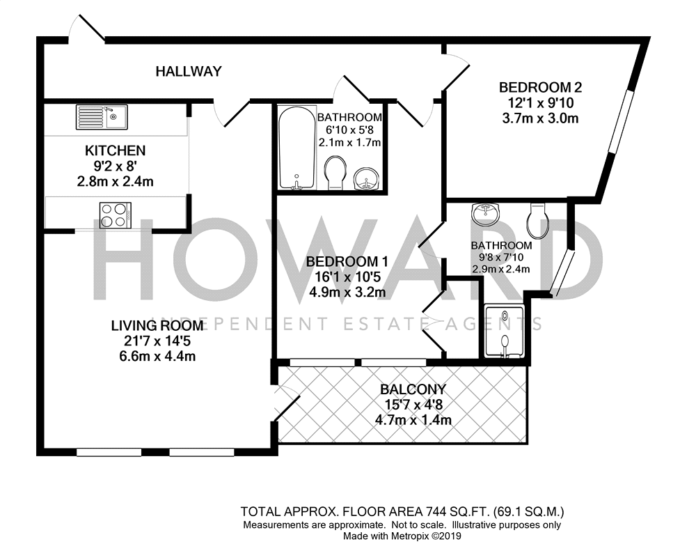 Templebridge Apartments, Bristol floorplan