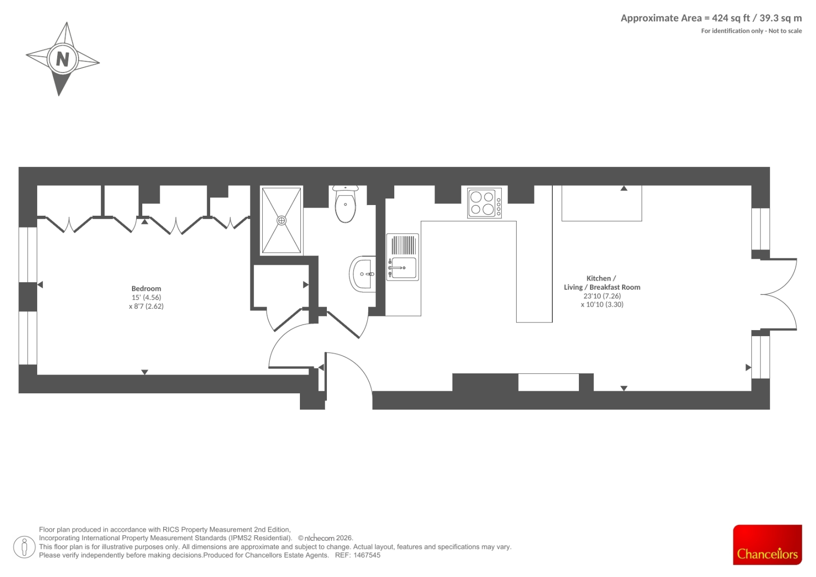 Flat 4, 52, High Street, Reading floorplan