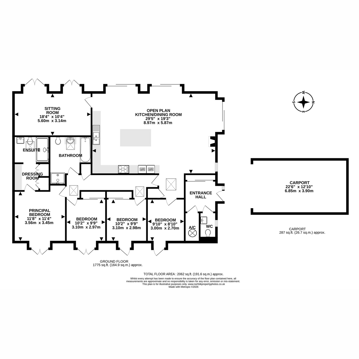 1 Vale Farm Barns, NR10 4QX, Reepham floorplan