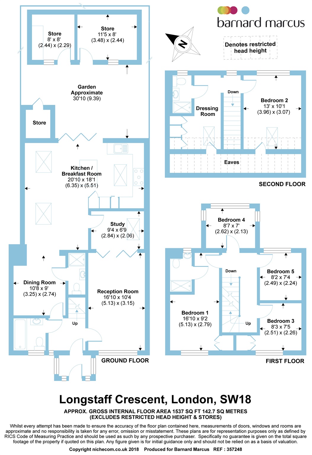 5 Bedrooms Terraced house for sale in Longstaff Crescent, Southfields, London SW18