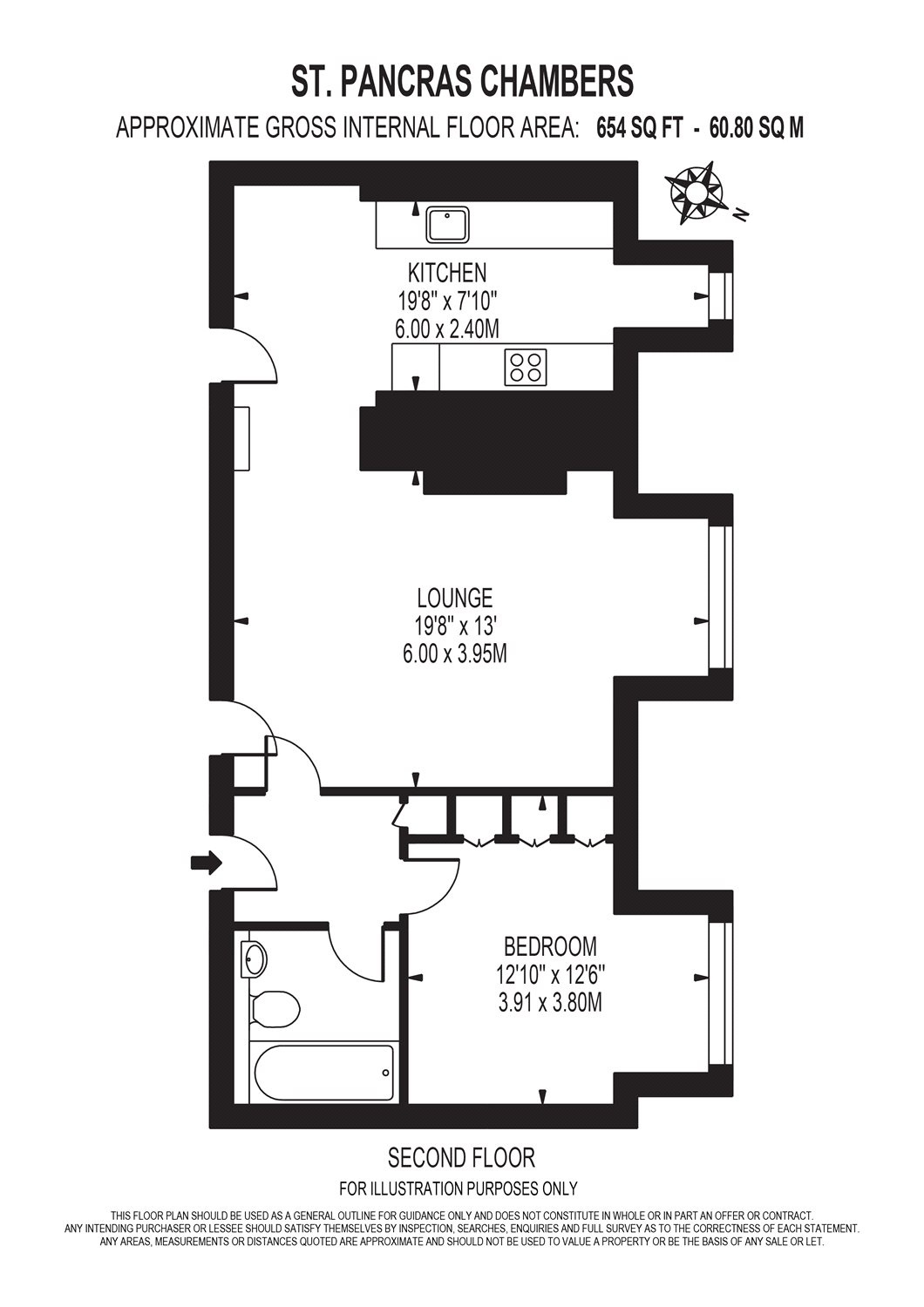 1 Bedrooms Flat to rent in St Pancras Chambers, Euston Road, London NW1