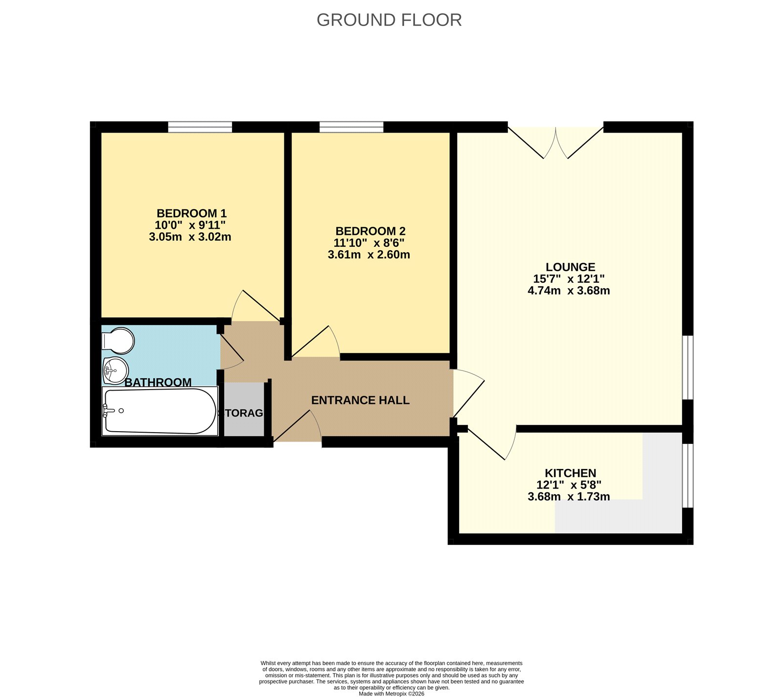Flat 21, Alexandra Court,, Alexandra Park, Bristol floorplan