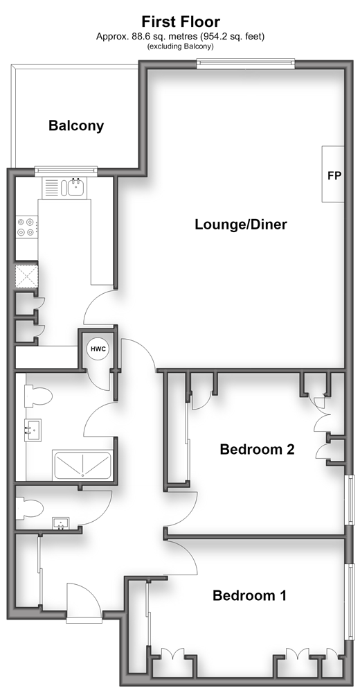 Alpha Road, Birchington floorplan