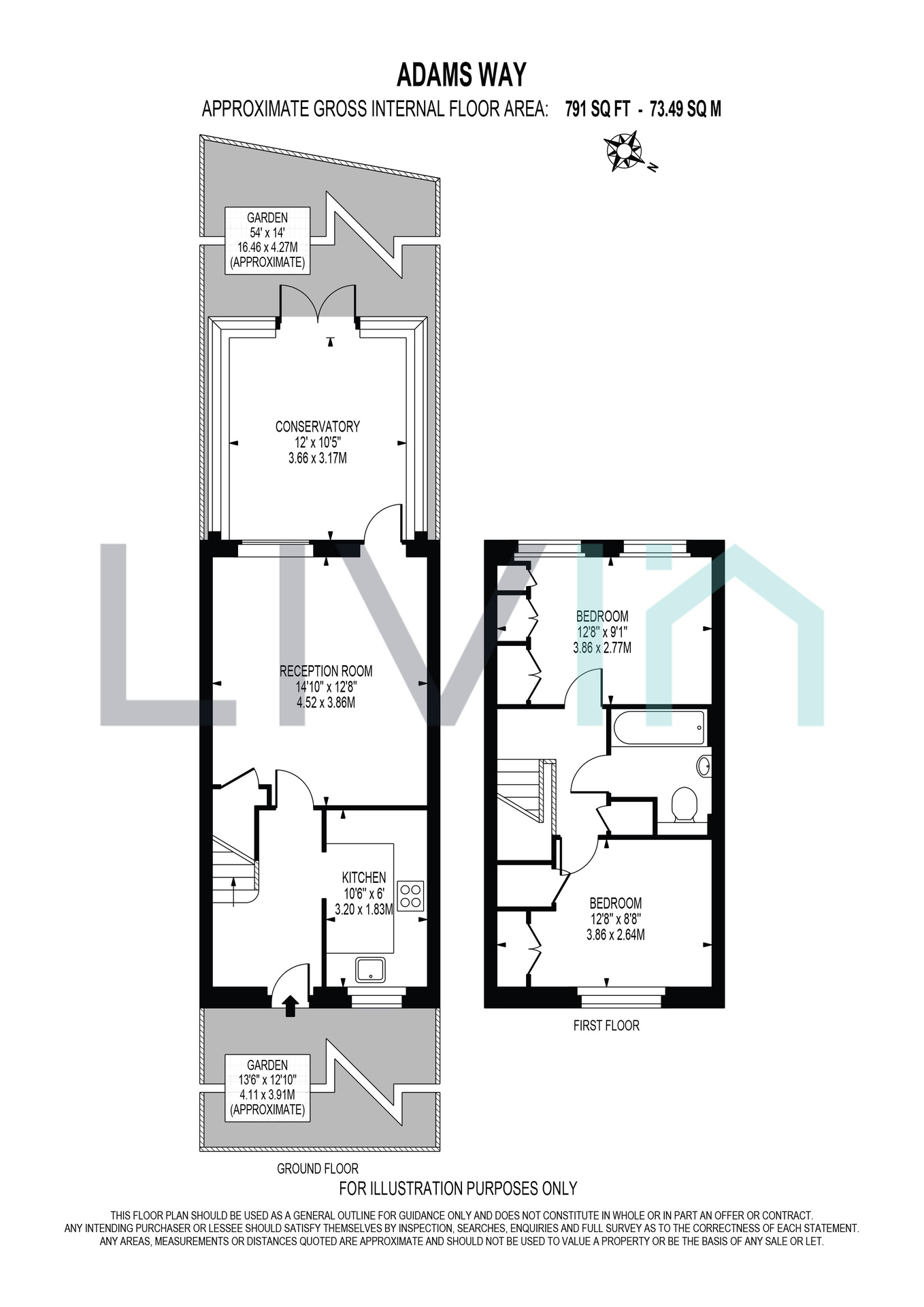 83 Adams Way, Croydon floorplan