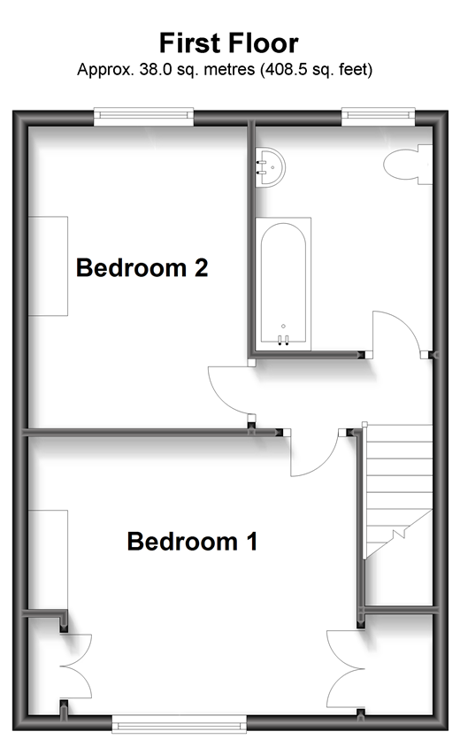 Mead Lane, Bognor Regis, West Sussex PO22, 2 bedroom terraced house for