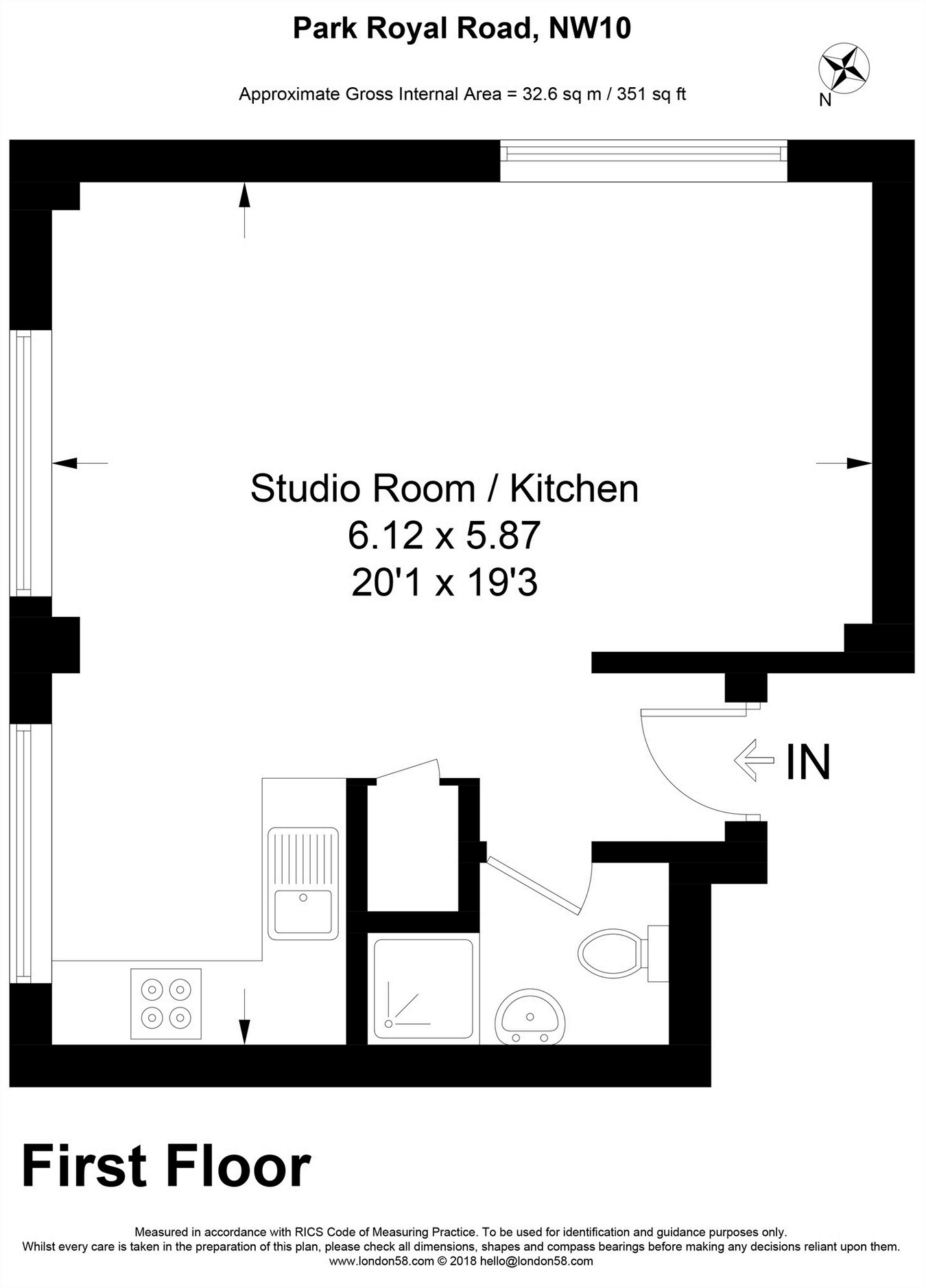 1 Bedrooms Flat to rent in Park Royal Road, London NW10