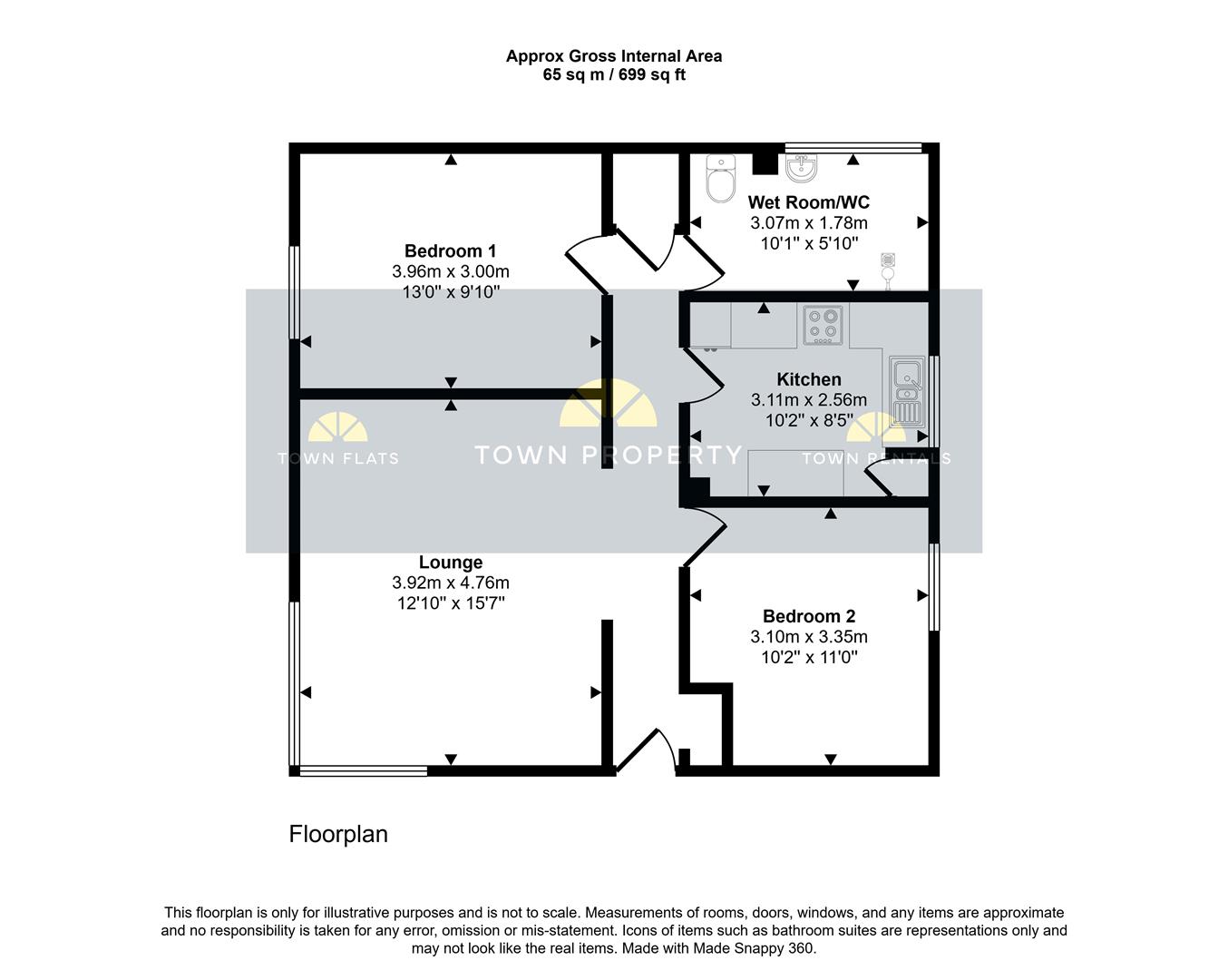 1, Clarence Court, Timberlaine Road, Pevensey Bay floorplan