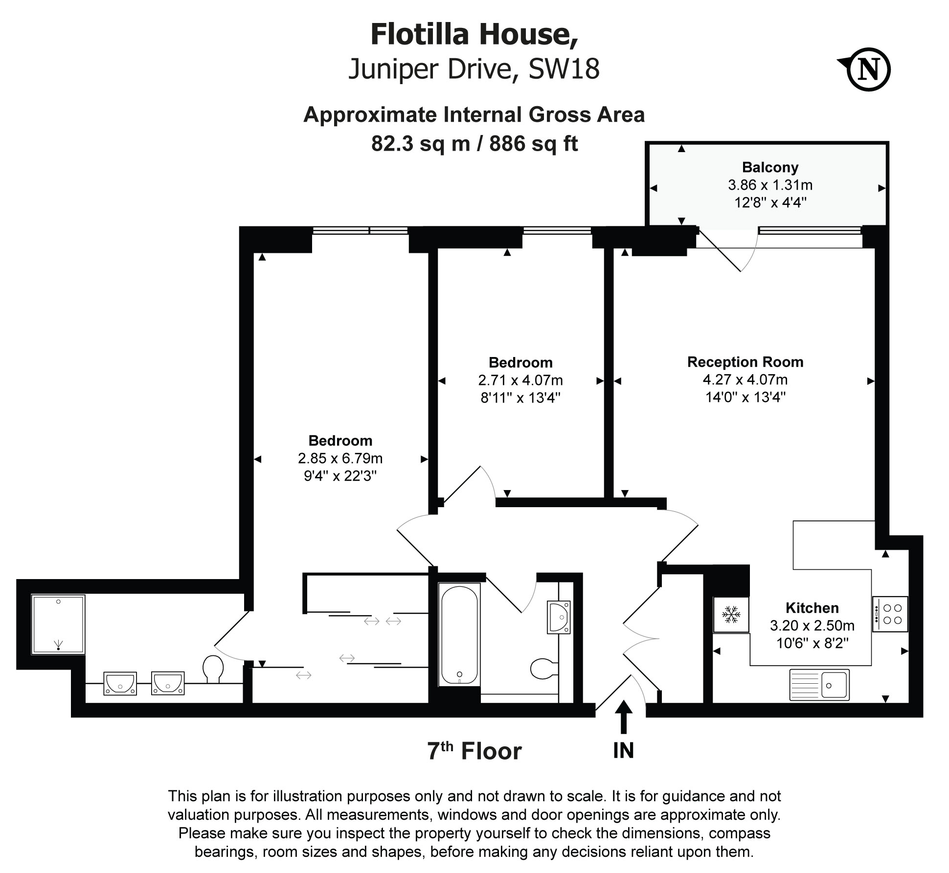 54, Flotilla House, Battersea Reach, Wandsworth floorplan