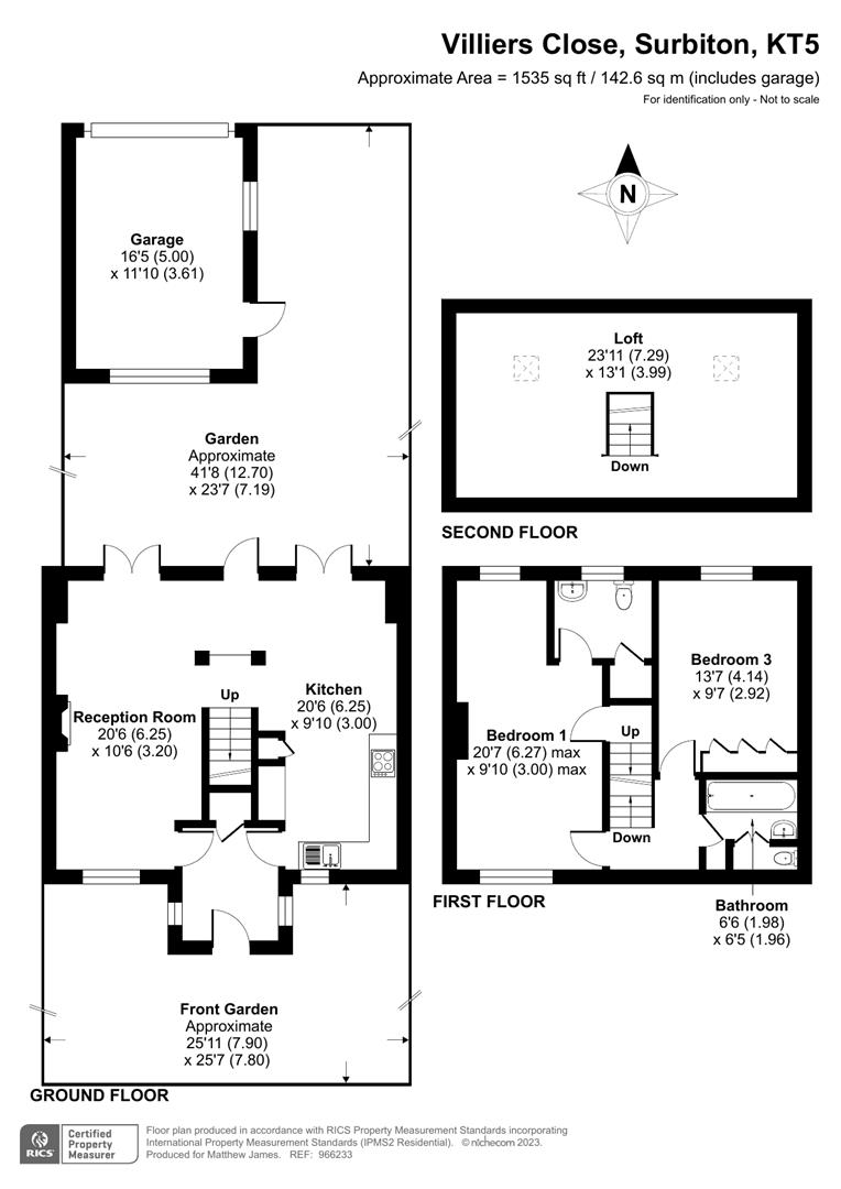 Villiers Close, Surbiton KT5, 2 bedroom terraced house for sale