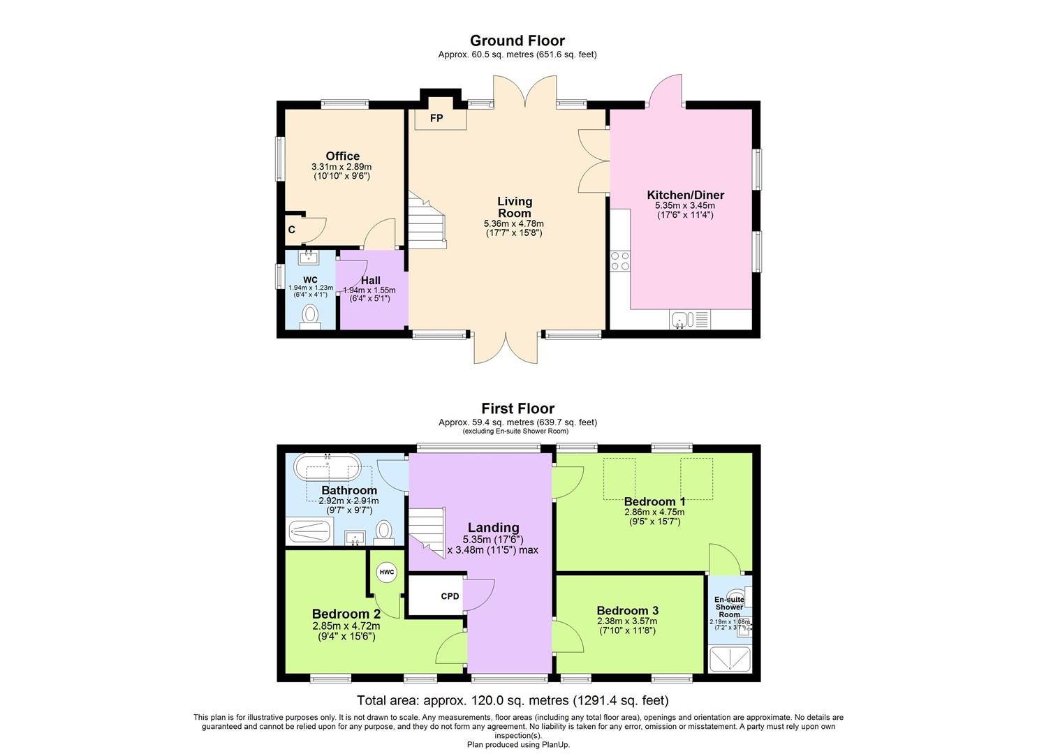 1, Marston Croft, Southam floorplan