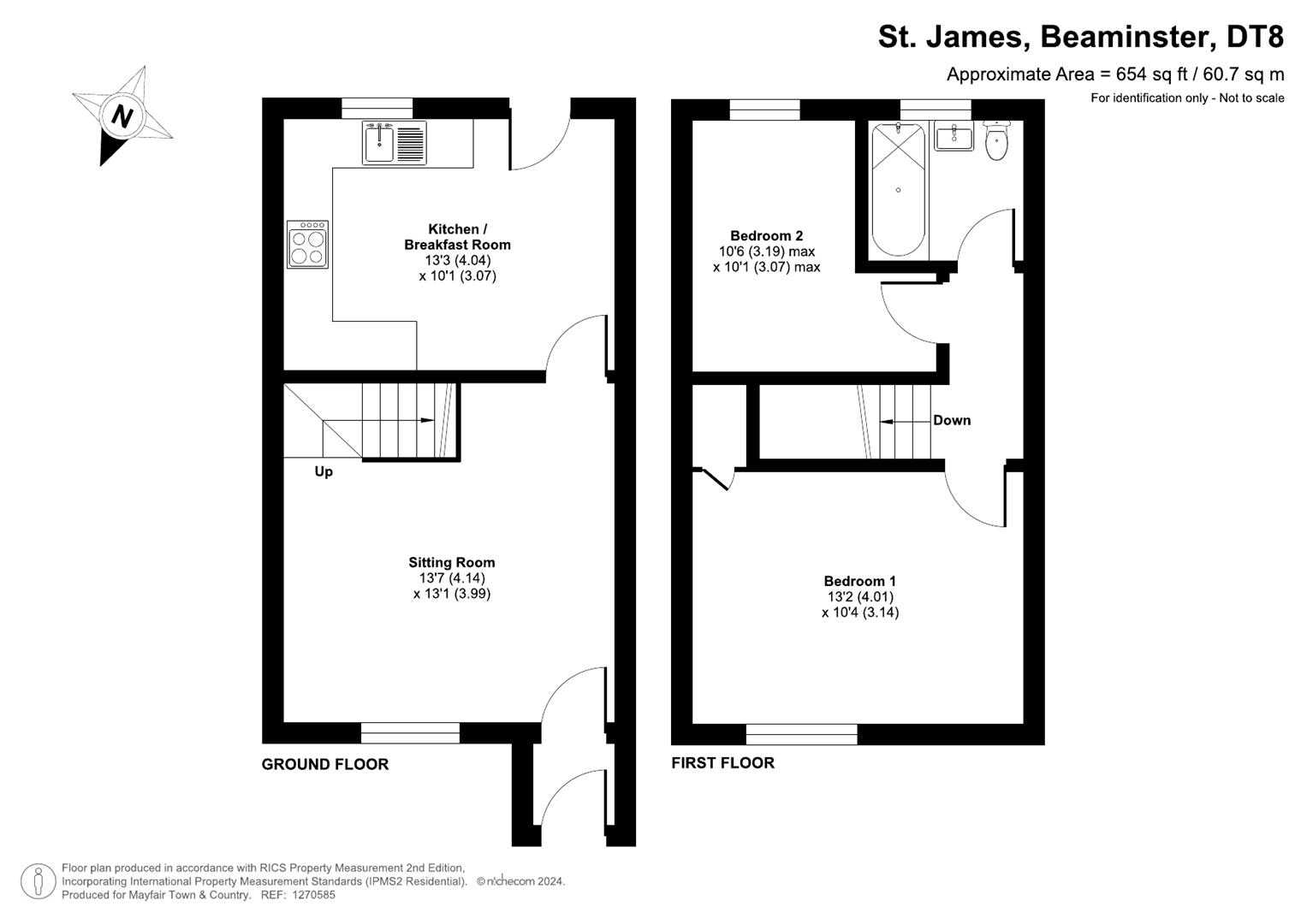 31, St. James, Beaminster floorplan