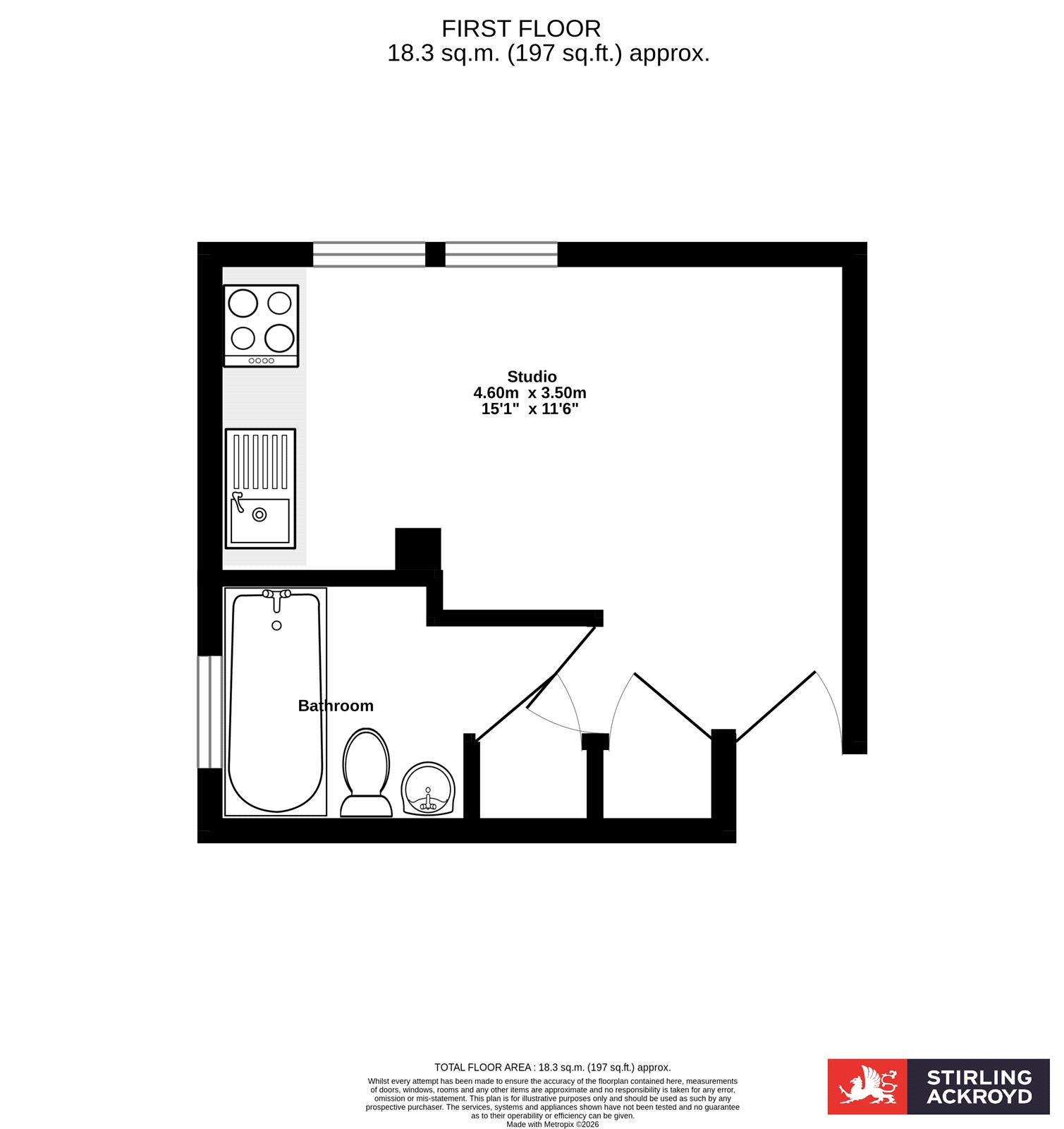 Flat 7 Hanover House, 69, Epsom Road, Surrey floorplan