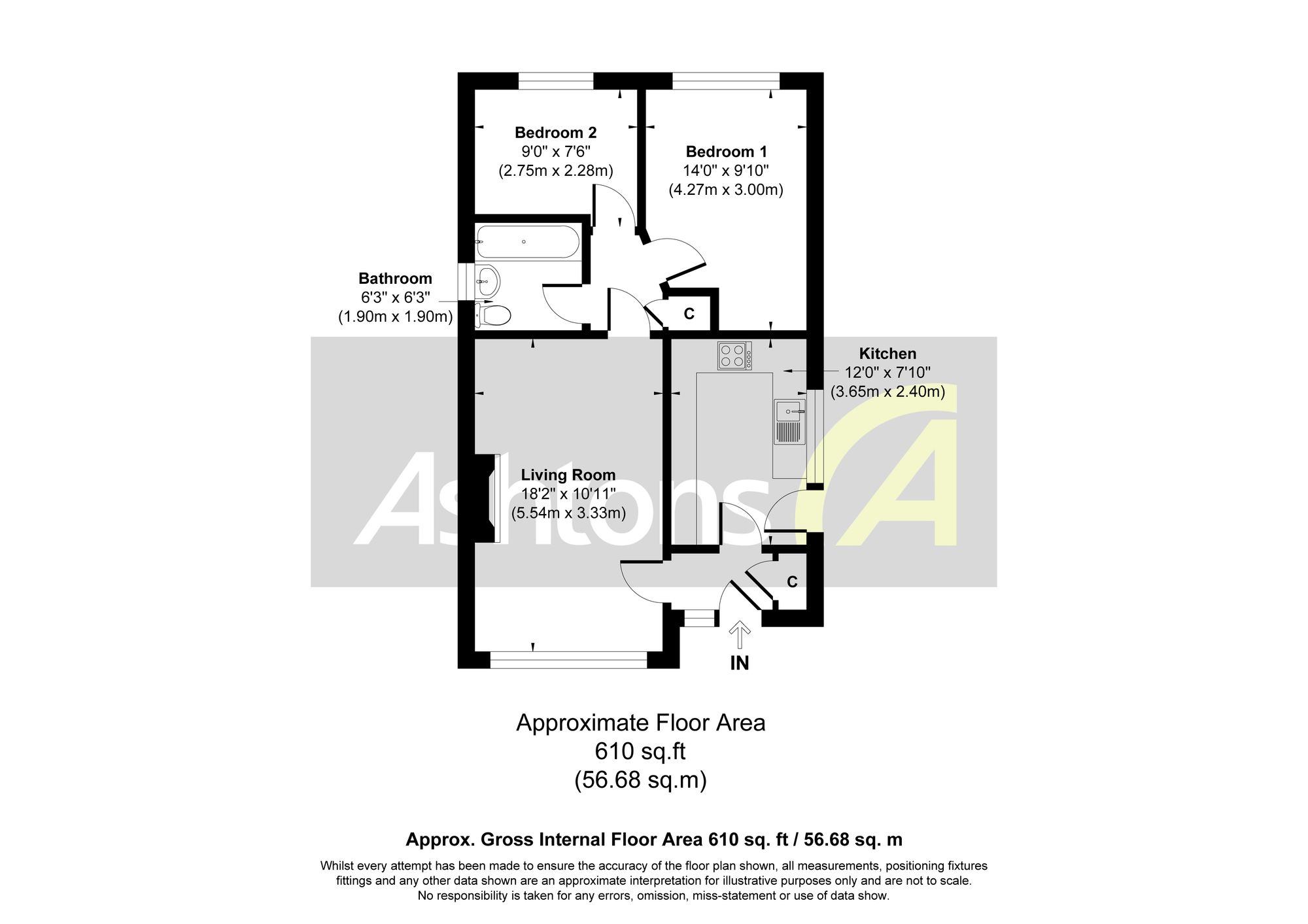 2 Rufford Close, Widnes floorplan