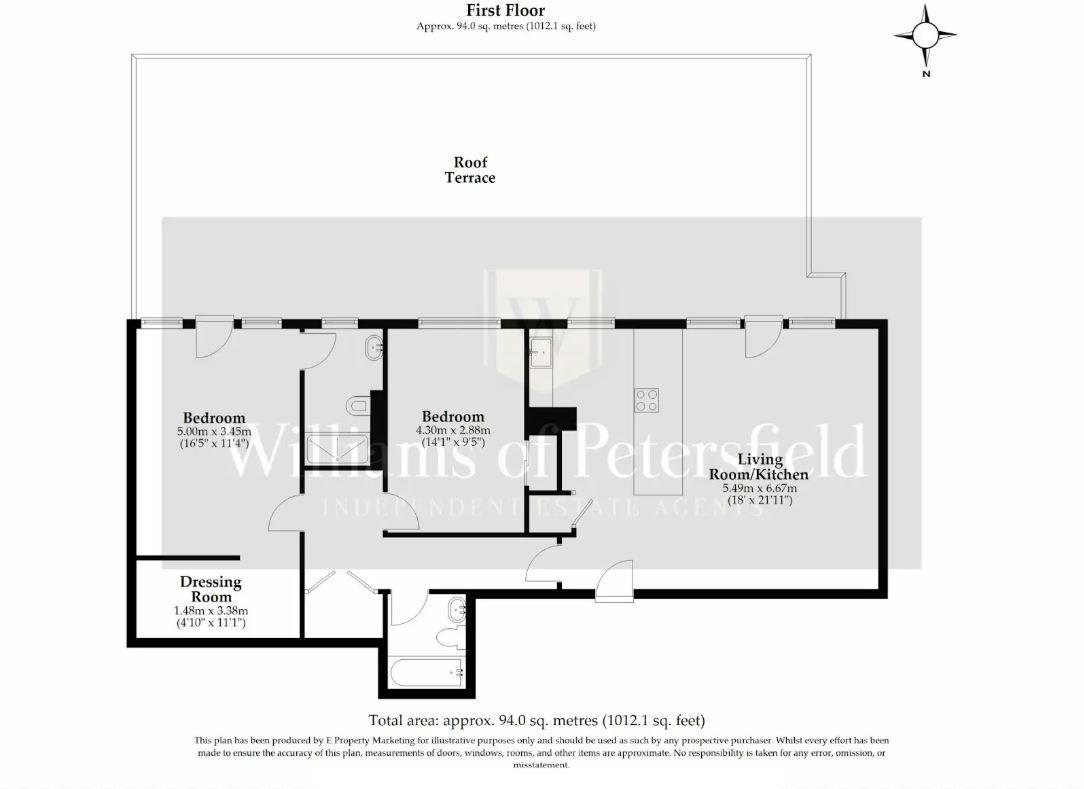 Flat 2, 21 Albany Chambers, High Street, Petersfield floorplan