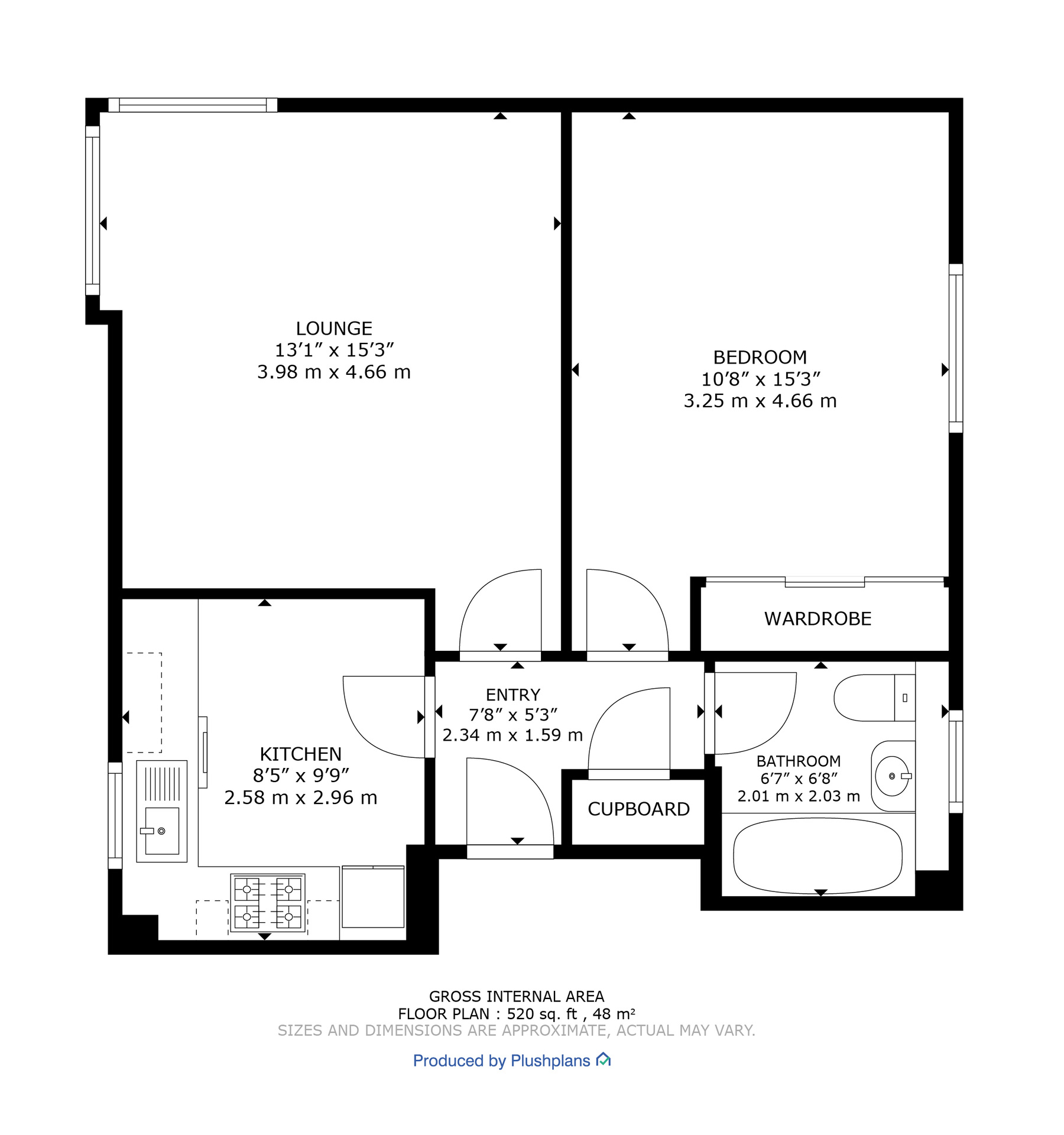 11B, Glasgow floorplan