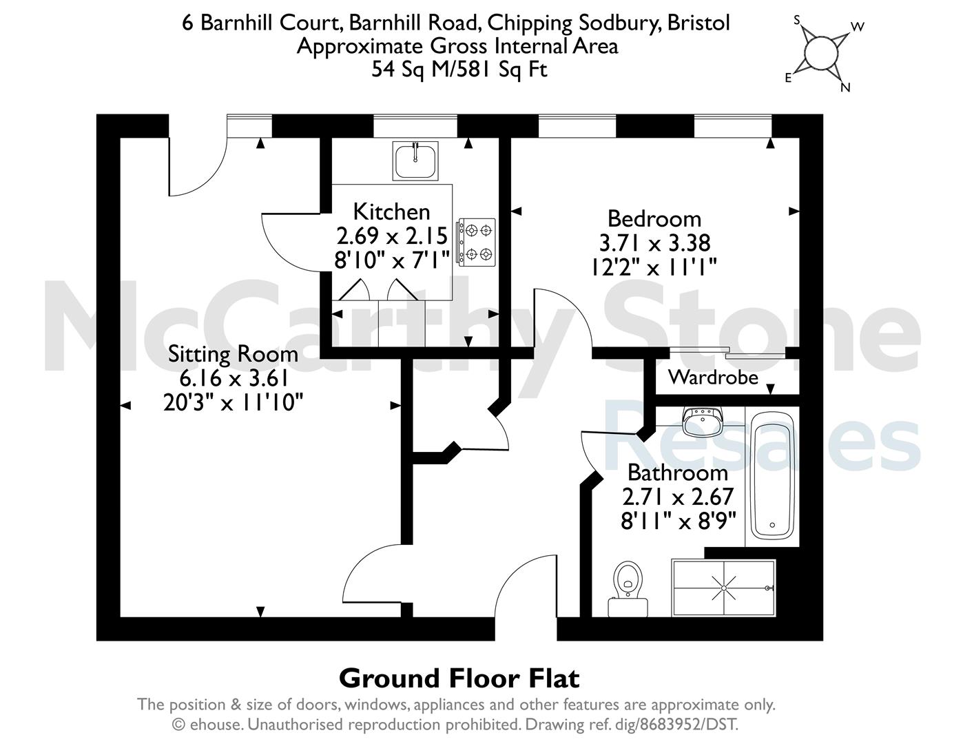 6 Barnhill Court, Barnhill Road, Chipping Sodbury, Bristol floorplan
