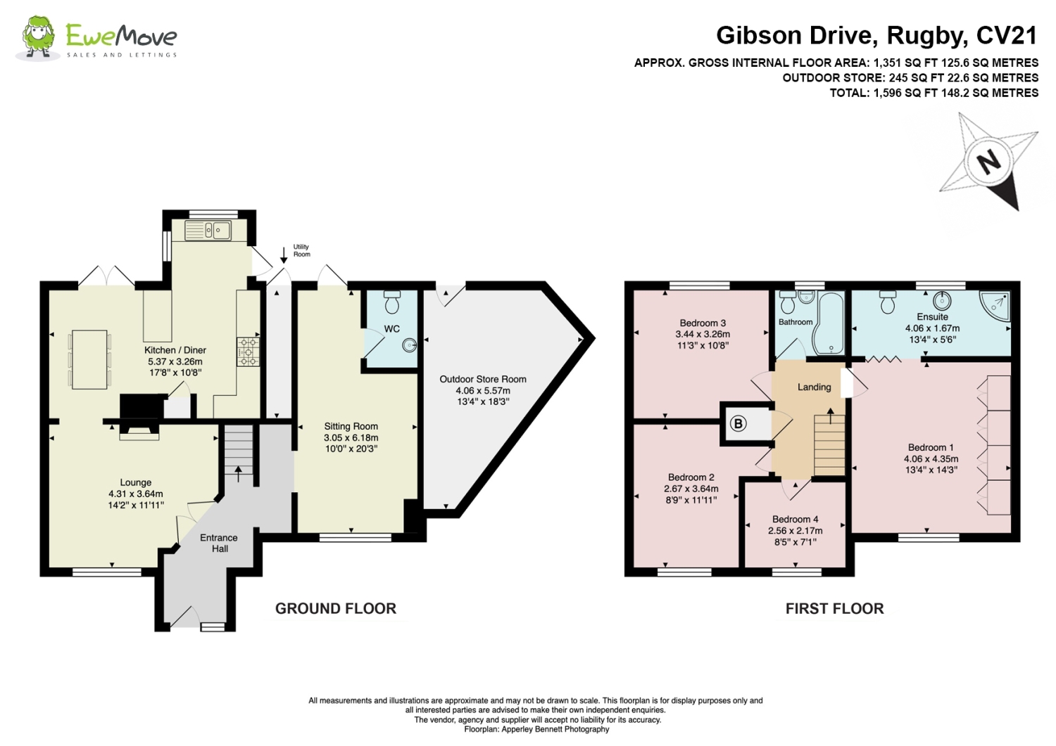 67, Gibson Drive, Rugby floorplan