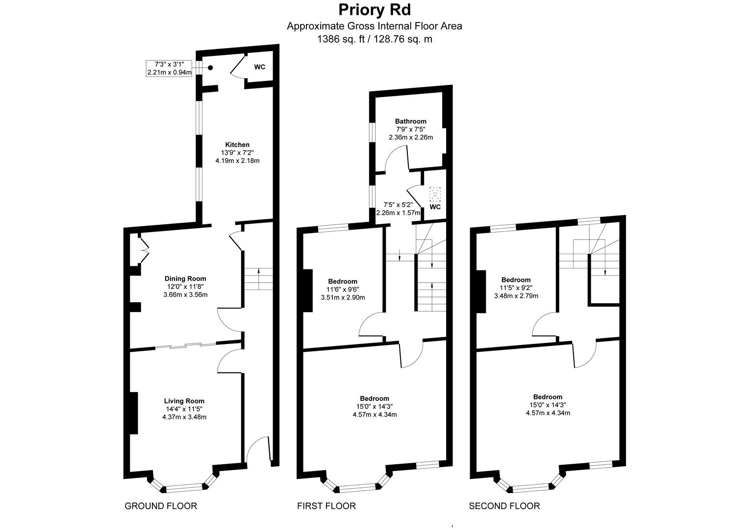 Priory Road, Hastings floorplan