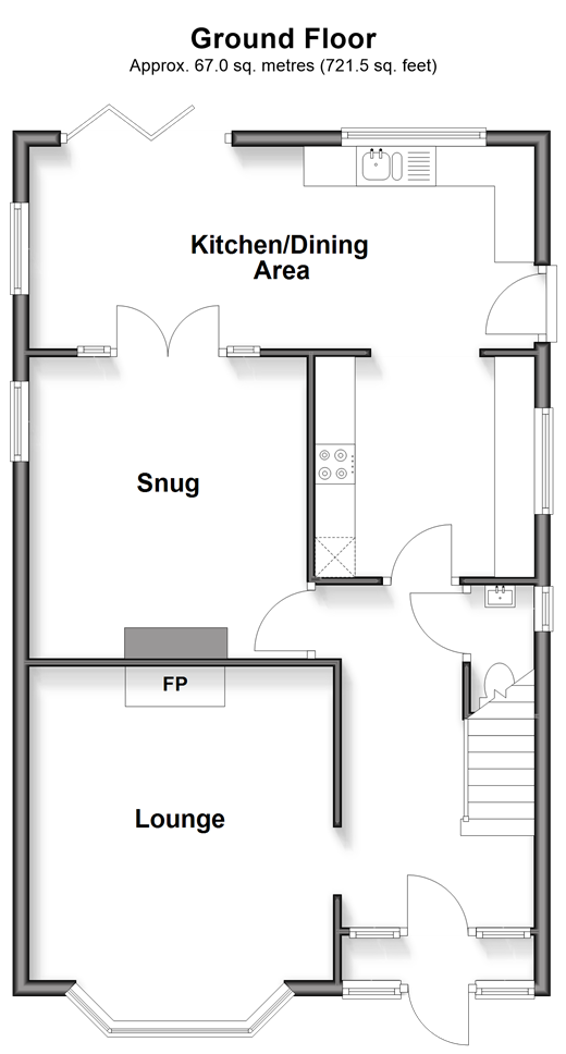 Green Lane, Shanklin floorplan