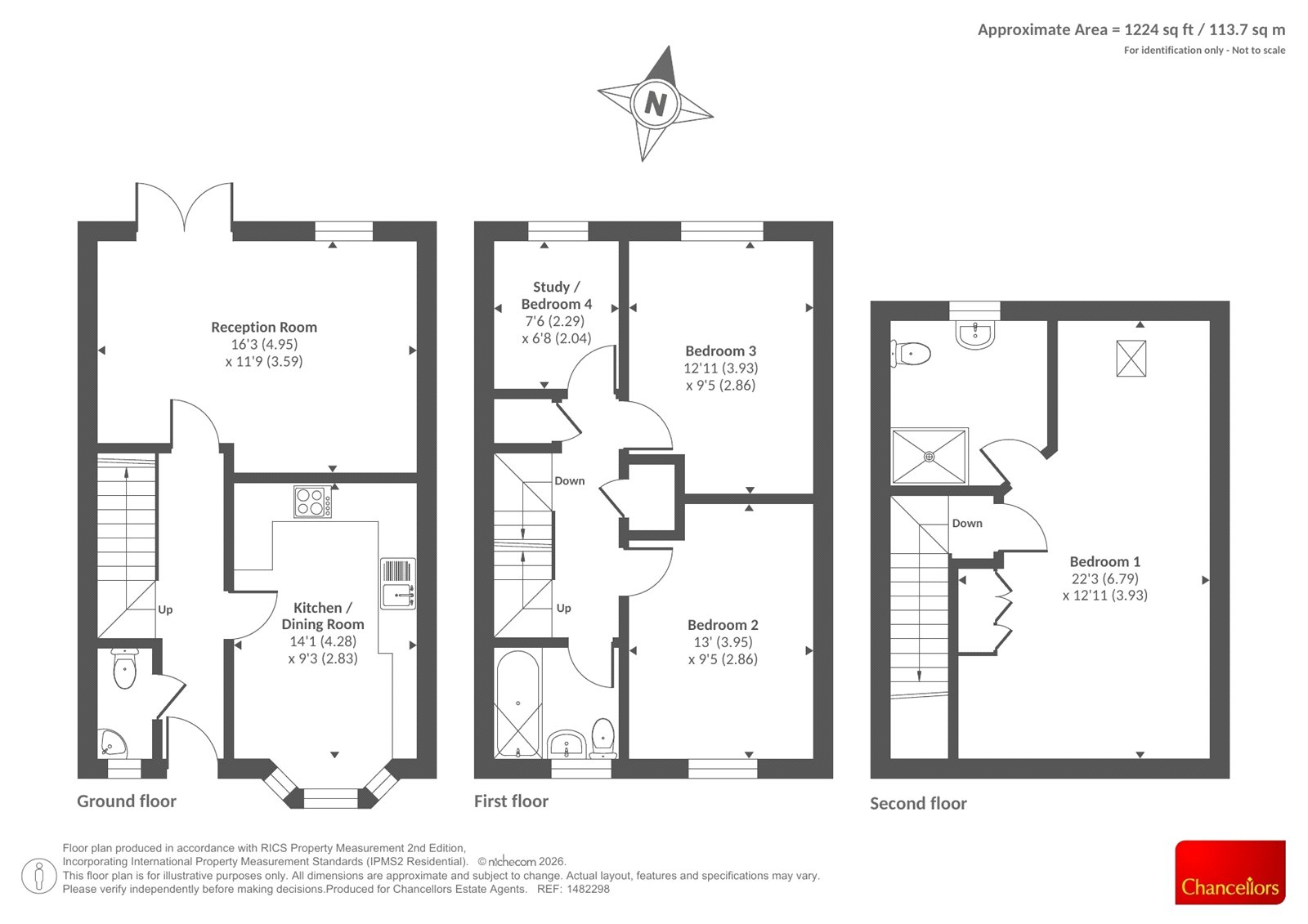 12, Lower Leys Way, Leominster floorplan