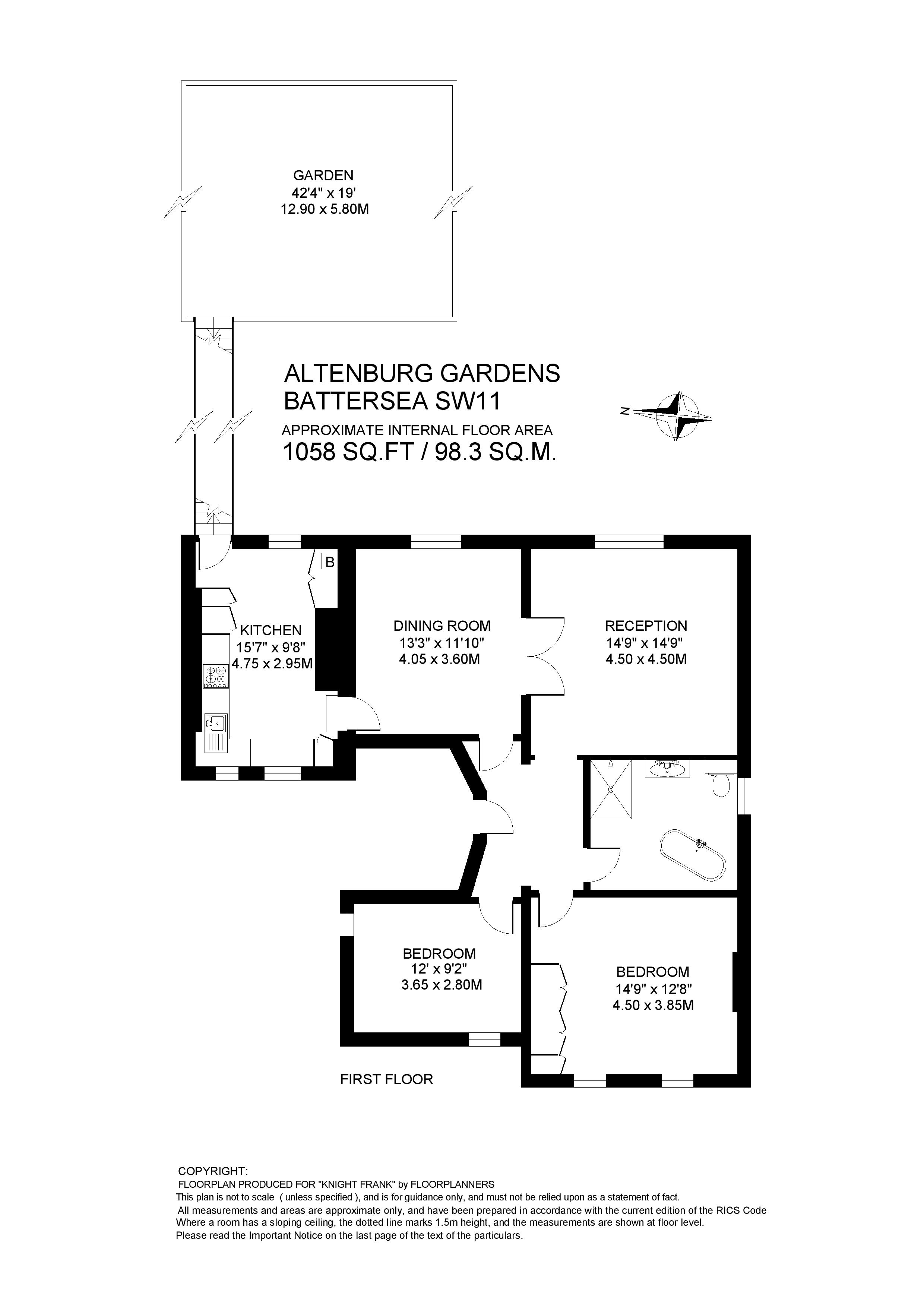 Altenburg Gardens, London floorplan