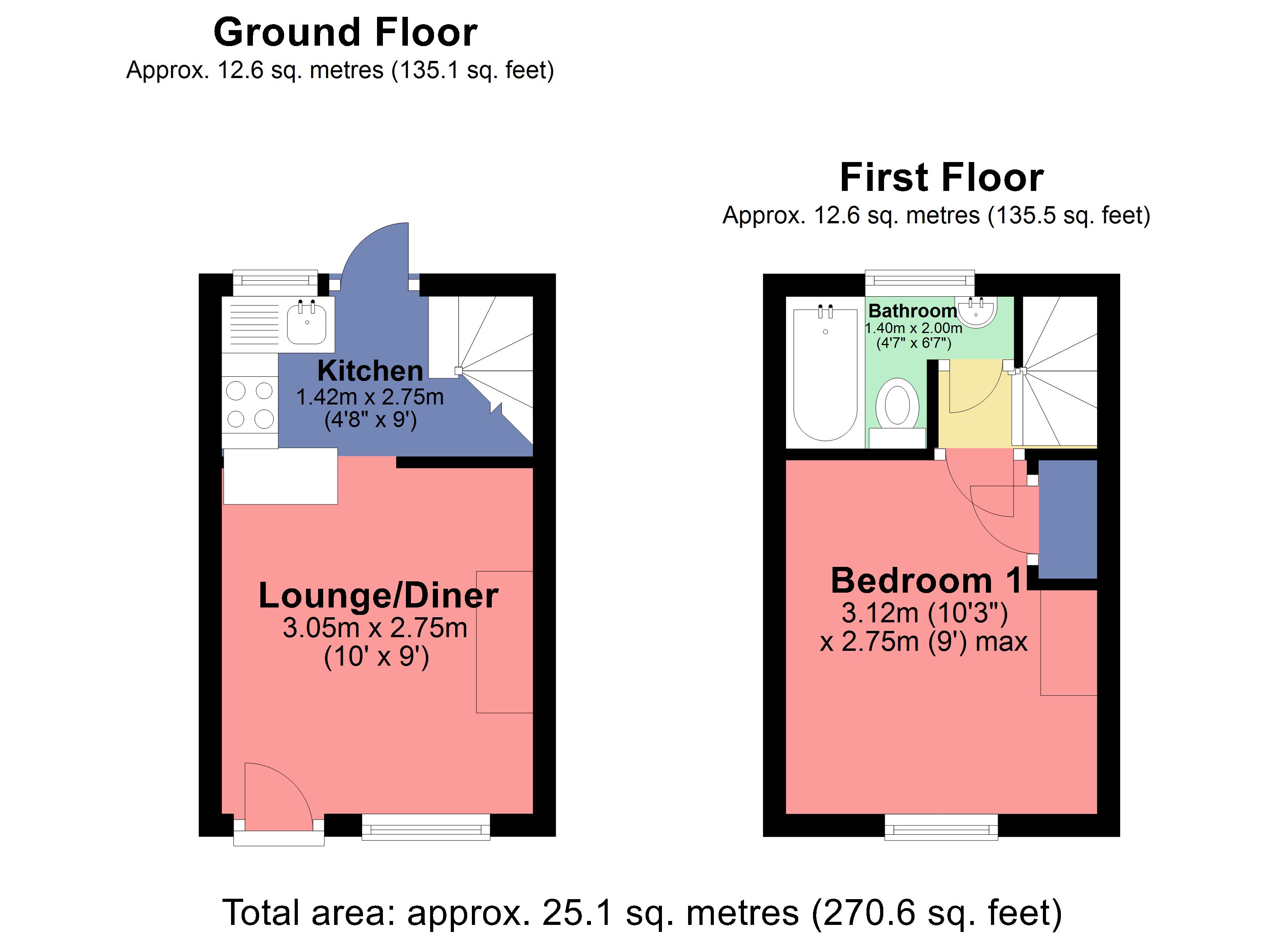Pinner Road, Watford, Hertfordshire WD19, 1 bedroom end terrace house
