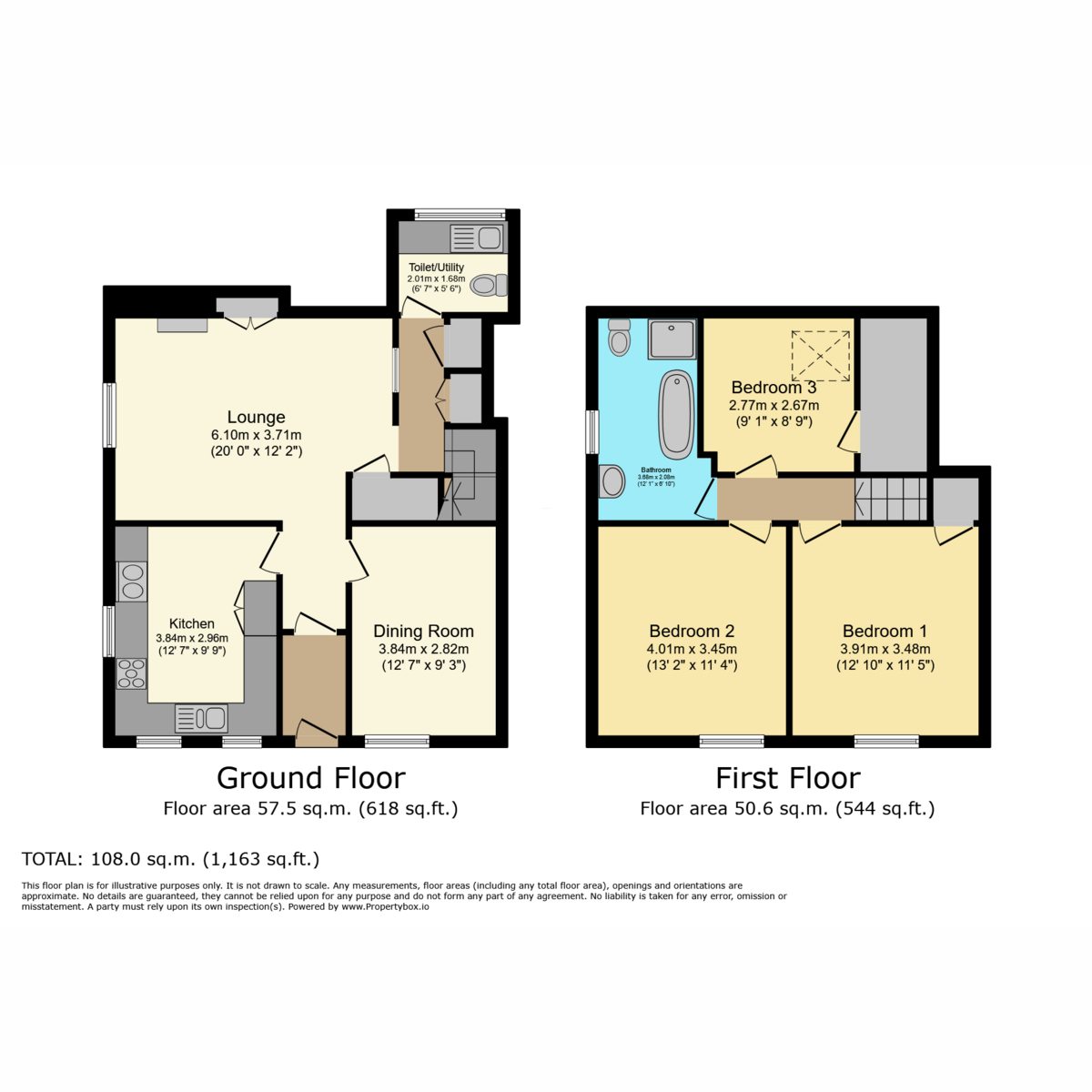 Flat Chestnut Cottage, 44, Shide Road, Newport floorplan