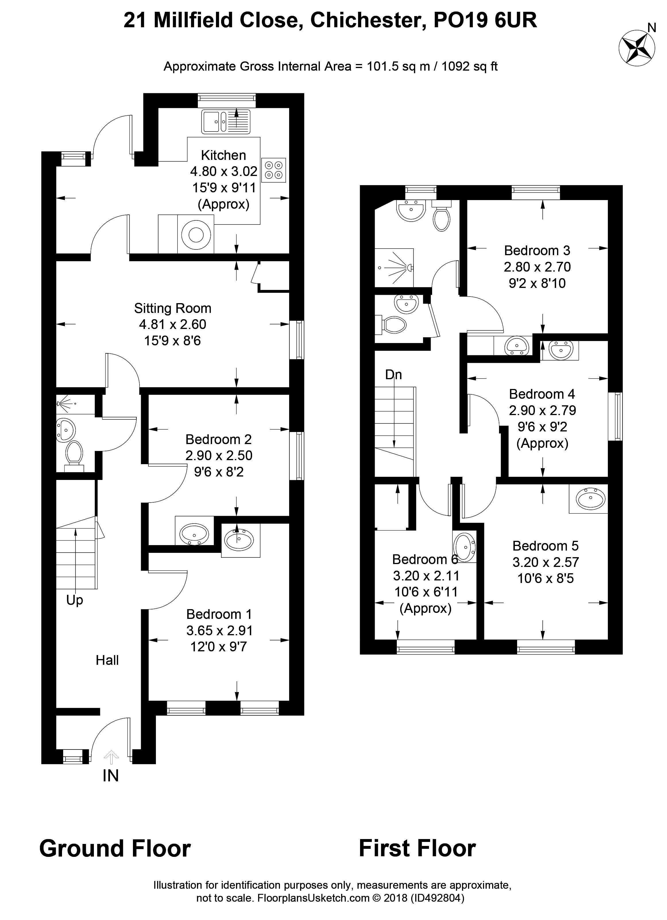 1 Bedrooms  to rent in Millfield Close, Chichester PO19