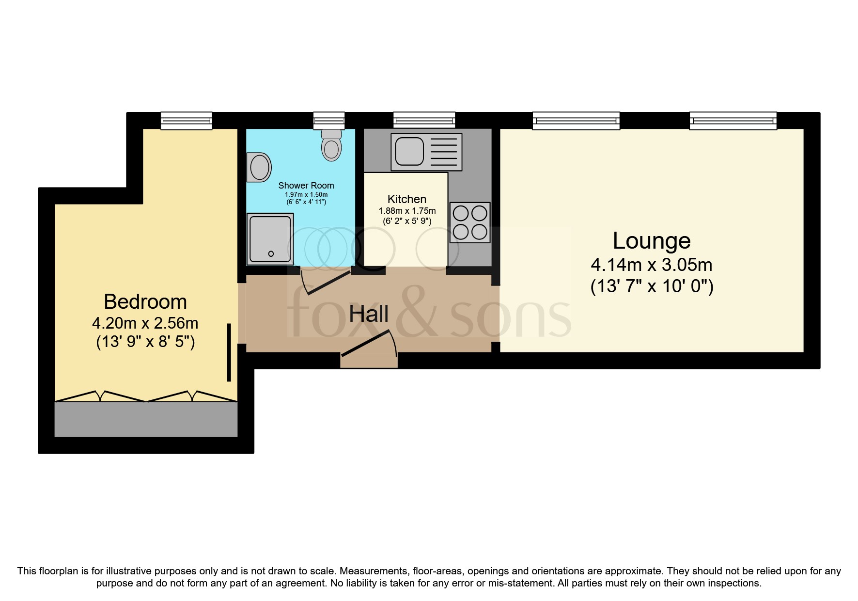 Flat 23a, Tollard Court, West Hill Road, Bournemouth floorplan