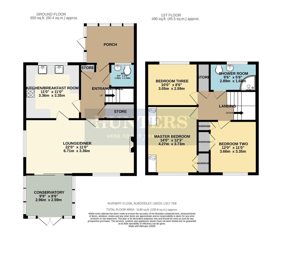7, Nursery Close, Leeds floorplan