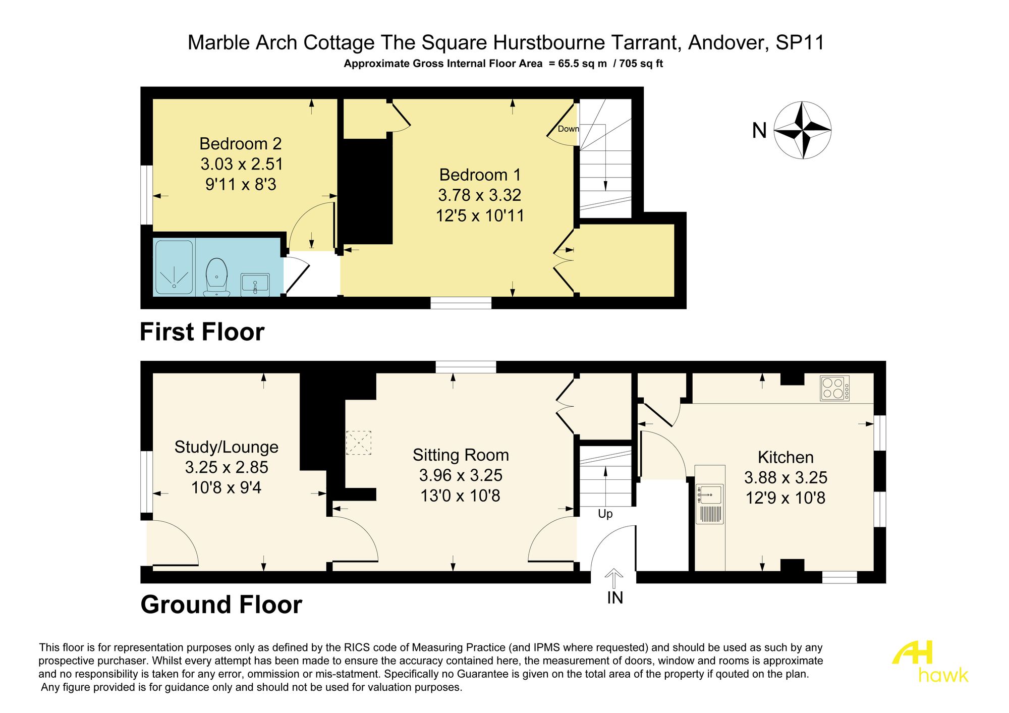 Marble Arch Cottage The Square, Andover floorplan