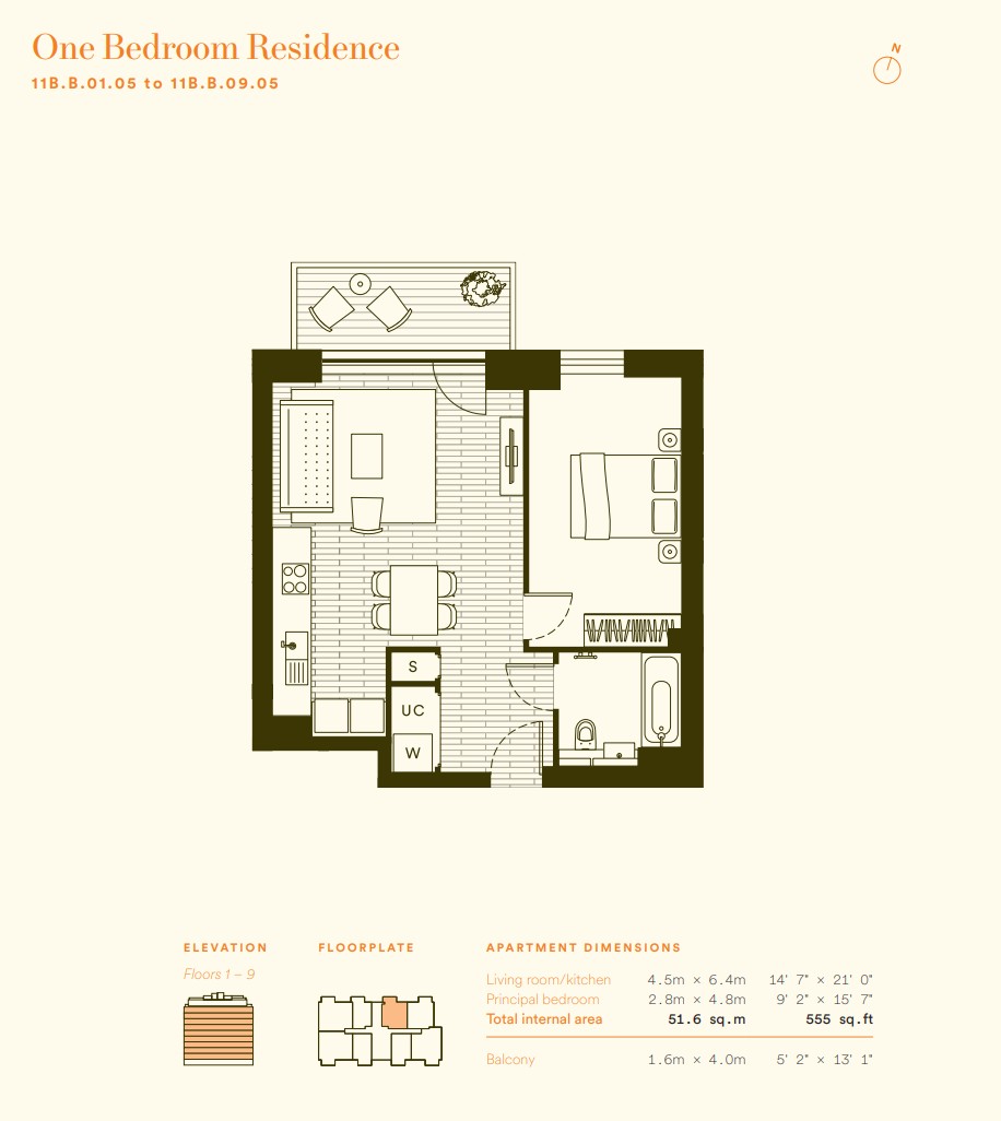 The Wilderly, Elephant Park, Elephant & Castle SE17, The Wilderly, Elephant Park, Elephant & Castle SE17, London floorplan